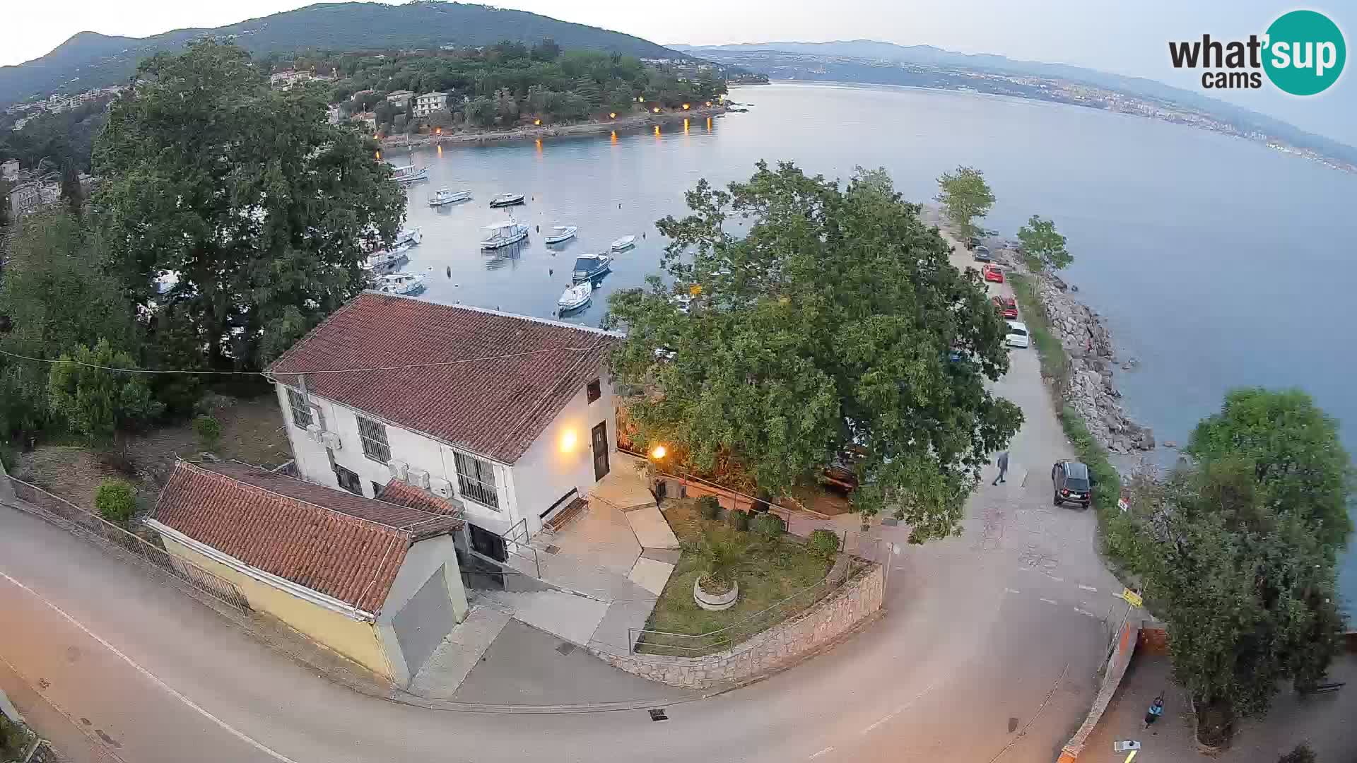 Webcam porto Ika – Vista LIVE sul porto e le luci di Opatija