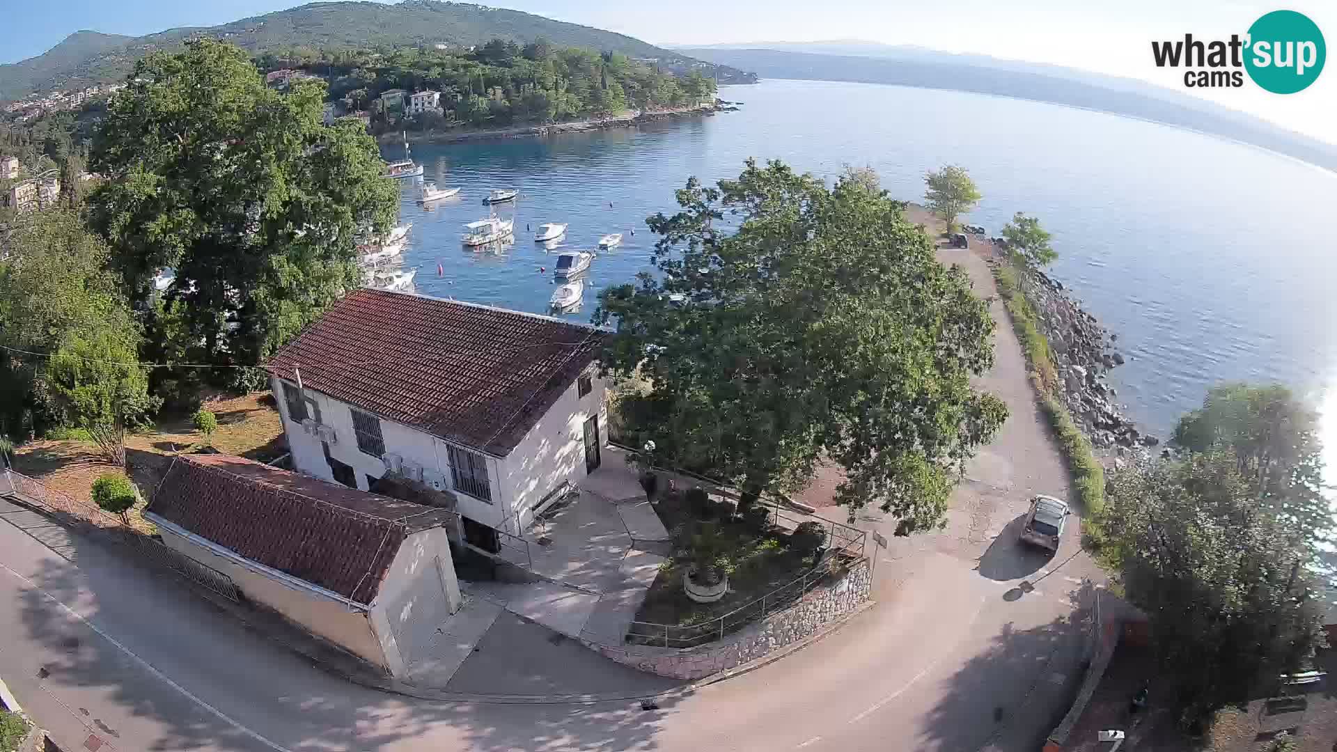 Webcam porto Ika – Vista LIVE sul porto e le luci di Opatija