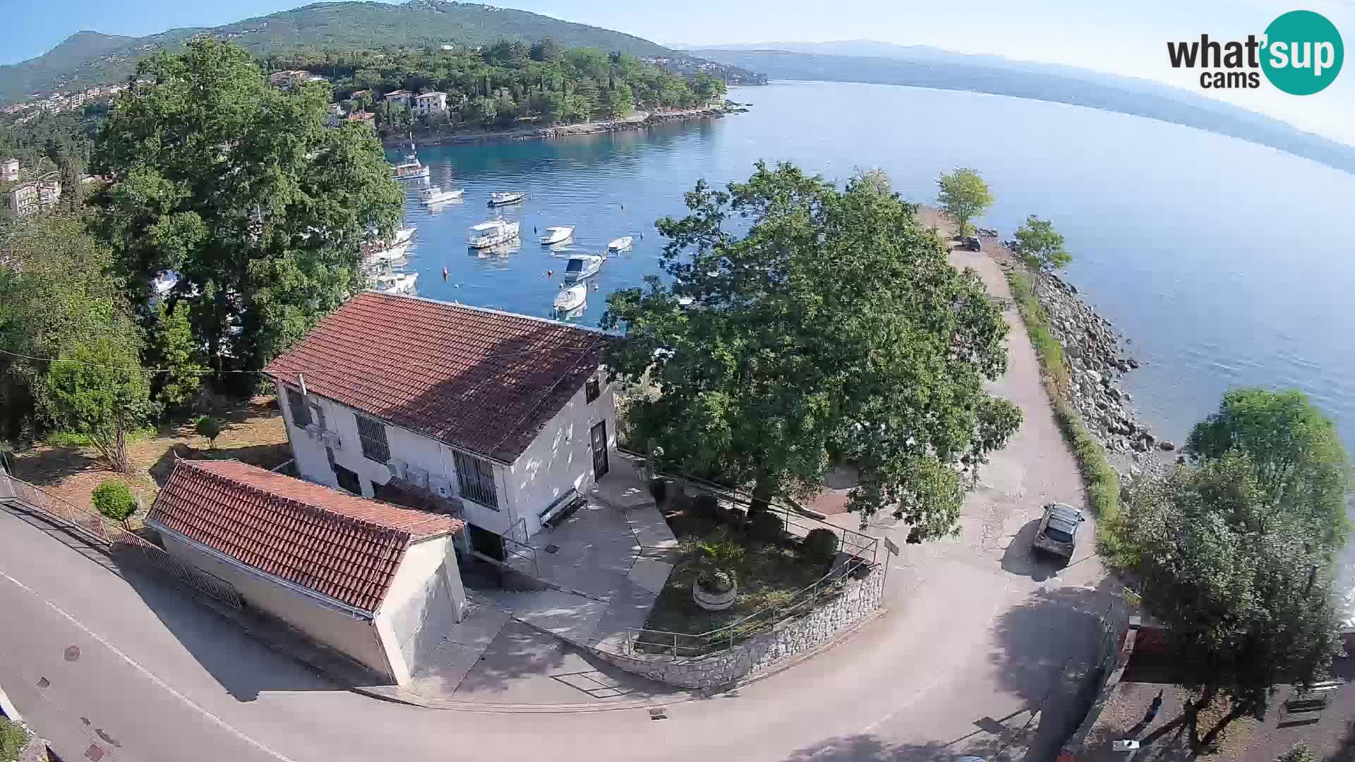 Webcam port d’Ika – Vue en direct et lumières d’Opatija