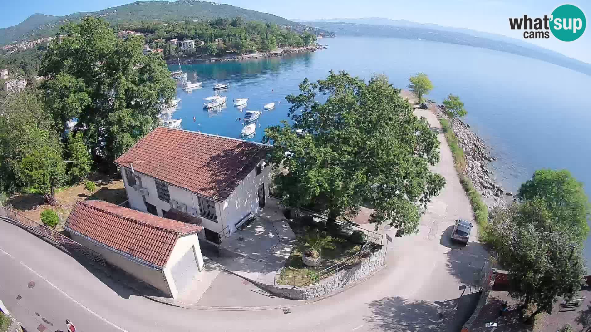 Webcam port d’Ika – Vue en direct et lumières d’Opatija