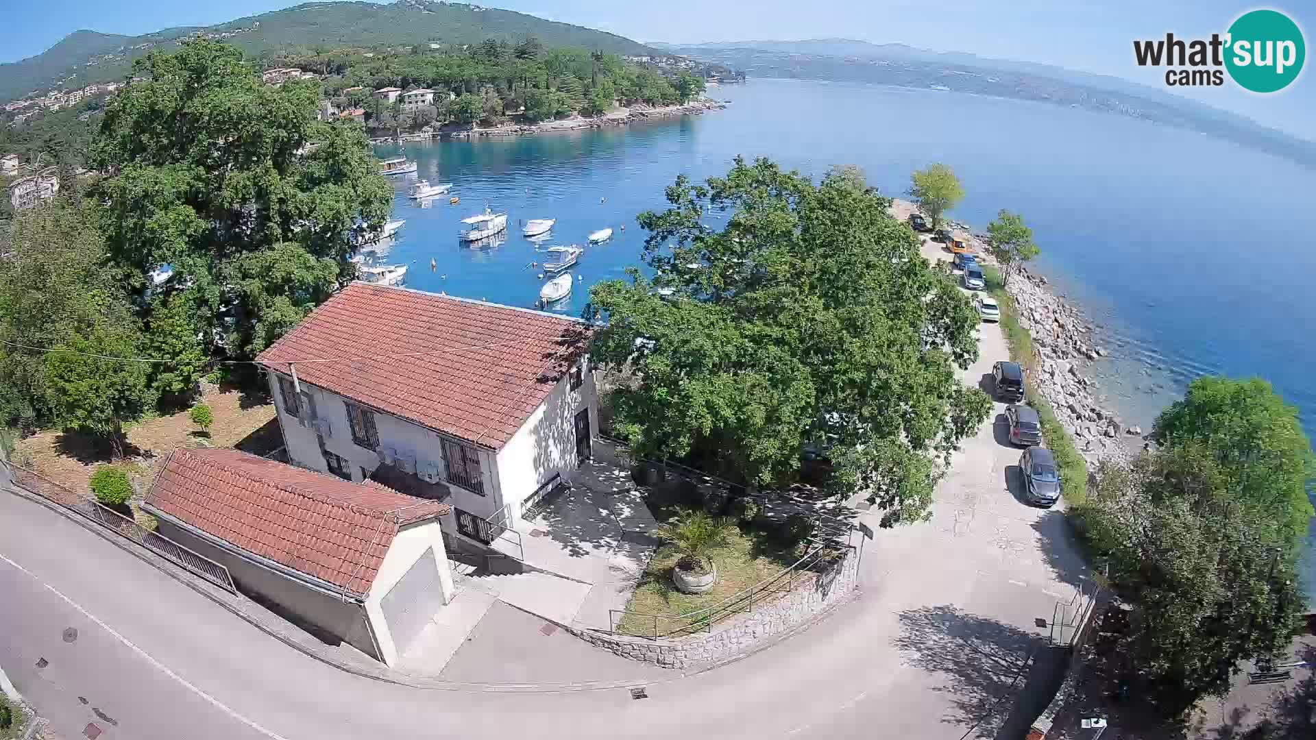 Webcam porto Ika – Vista LIVE sul porto e le luci di Opatija