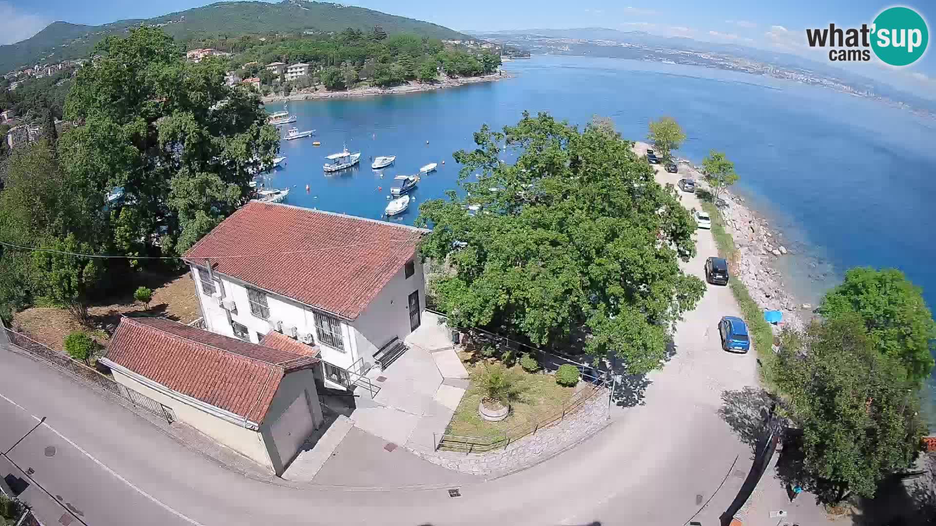 Webcam puerto de Ika – Vista en directo y luces de Opatija