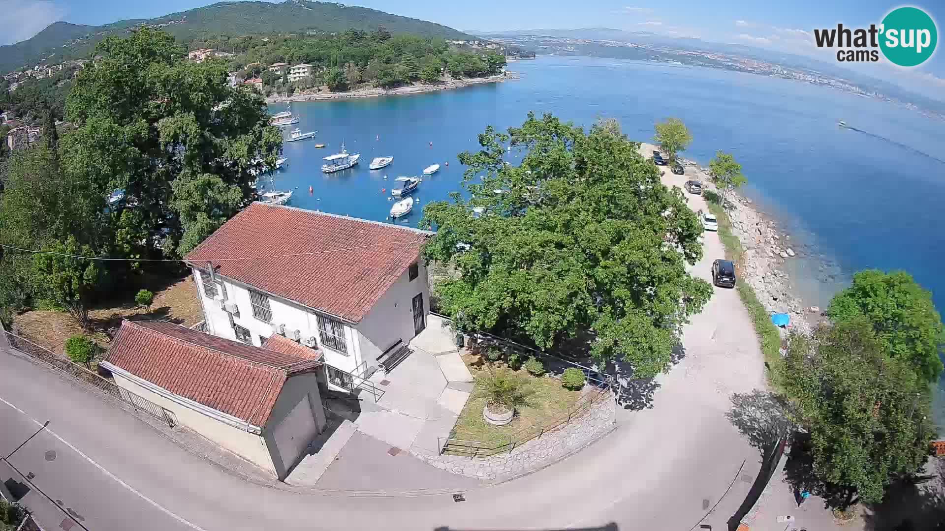 Webcam port d’Ika – Vue en direct et lumières d’Opatija