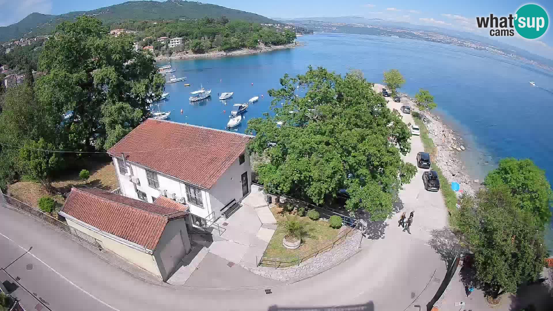 Ika Harbor Webcam – LIVE View of the Harbor and Opatija Lights