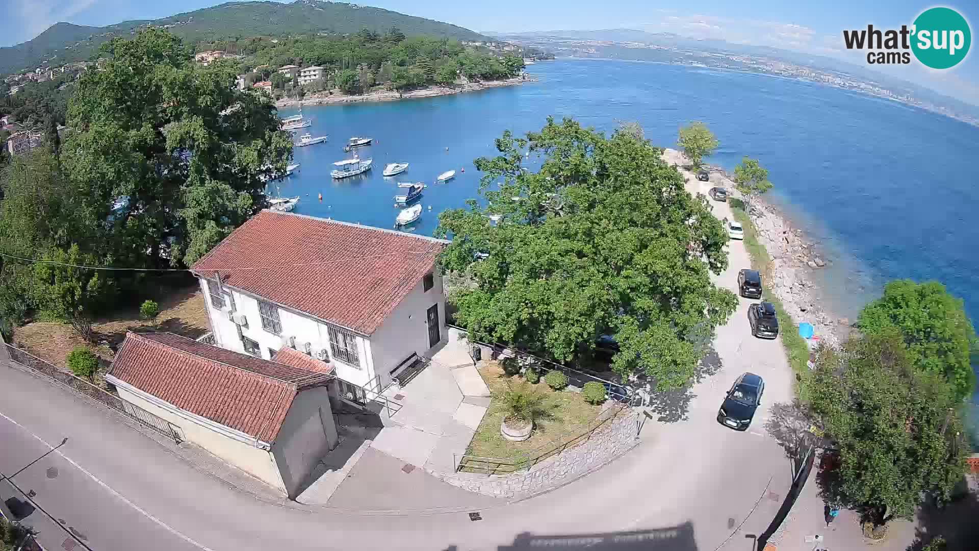Webcam porto Ika – Vista LIVE sul porto e le luci di Opatija