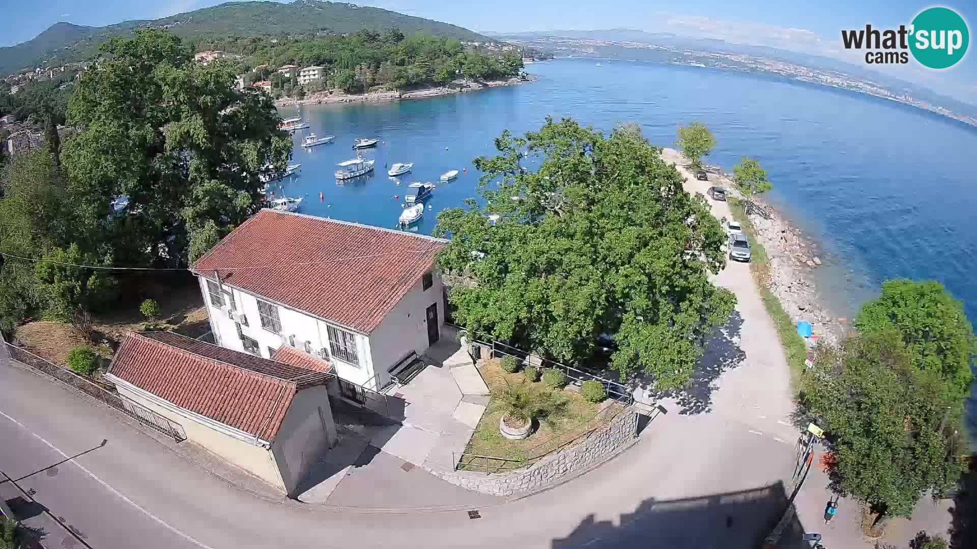 Ika Harbor Webcam – LIVE View of the Harbor and Opatija Lights