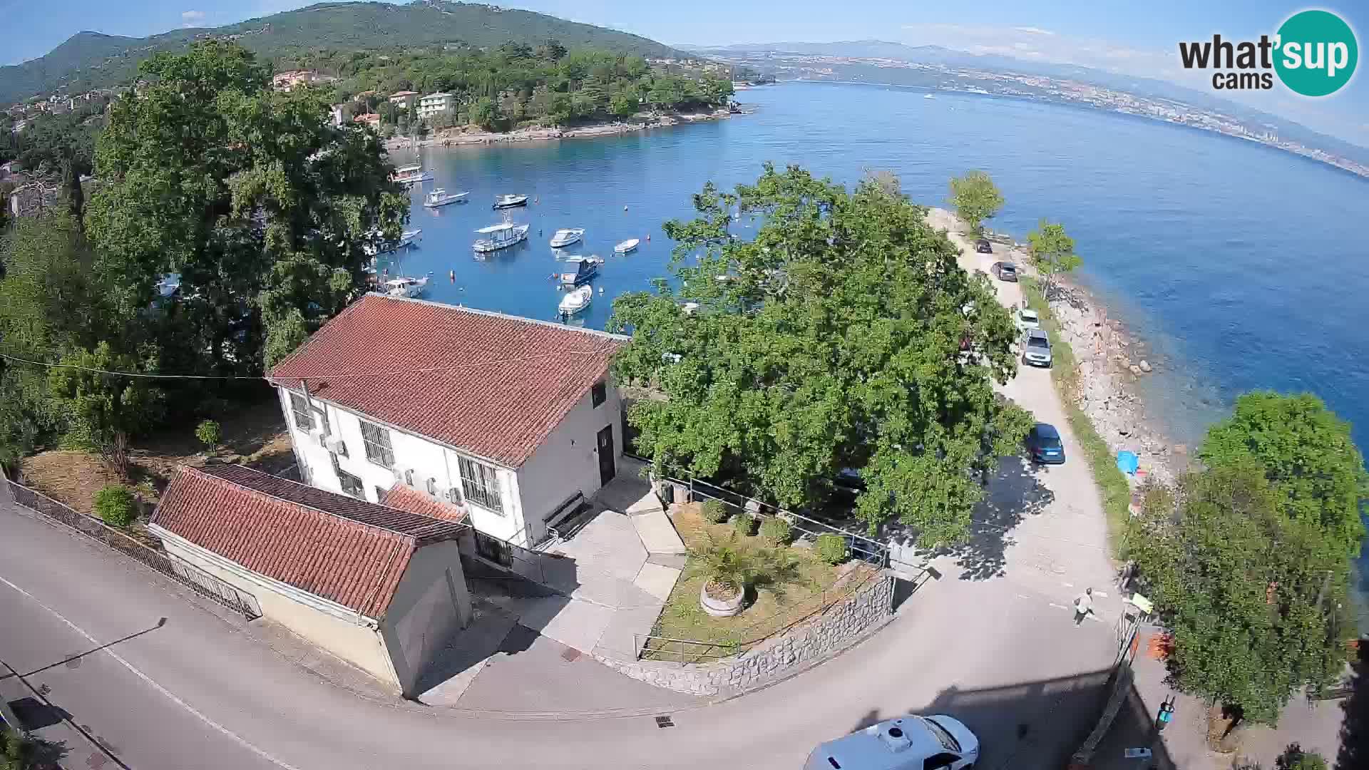 Webcam port d’Ika – Vue en direct et lumières d’Opatija