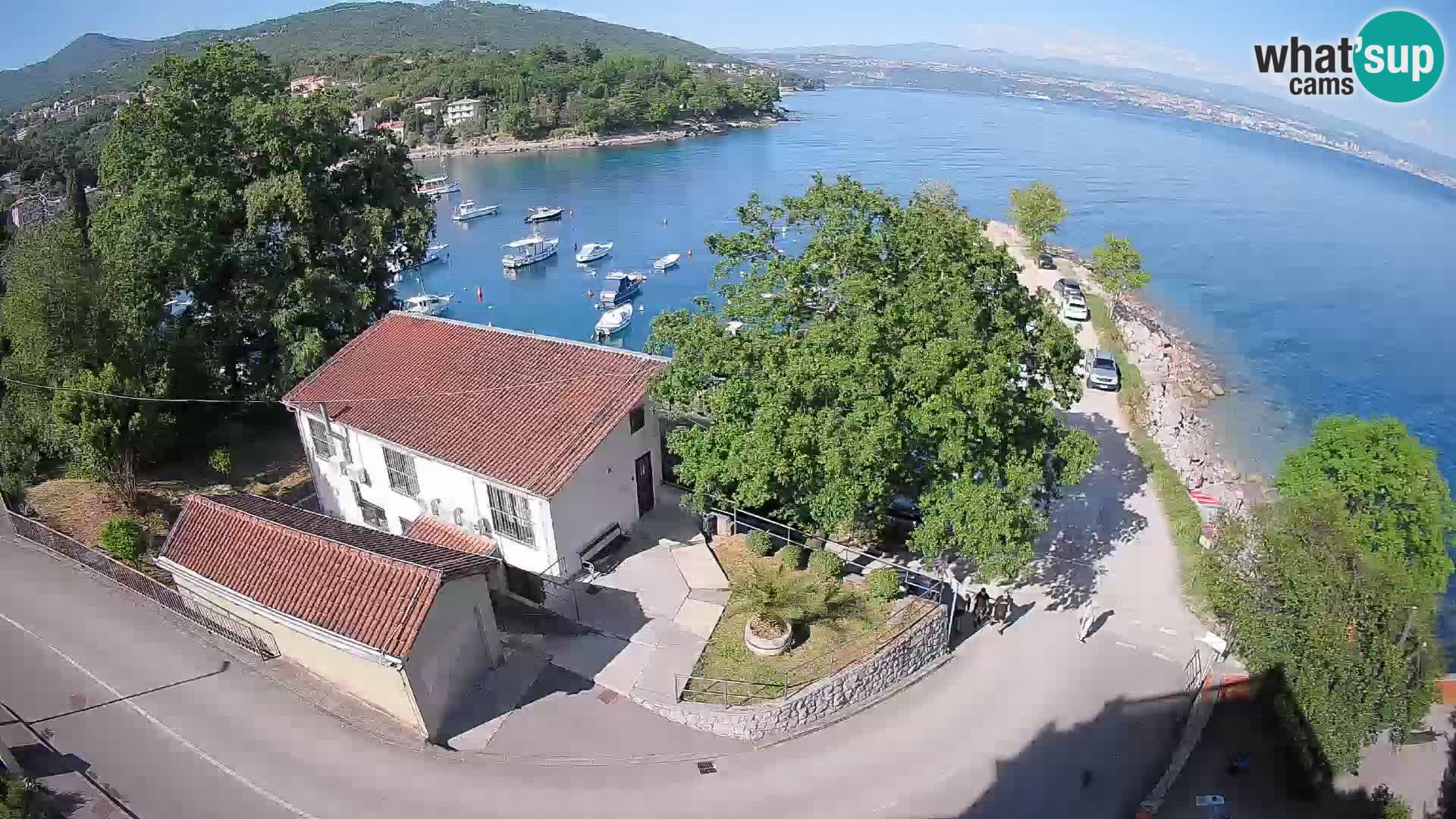 Webcam porto Ika – Vista LIVE sul porto e le luci di Opatija
