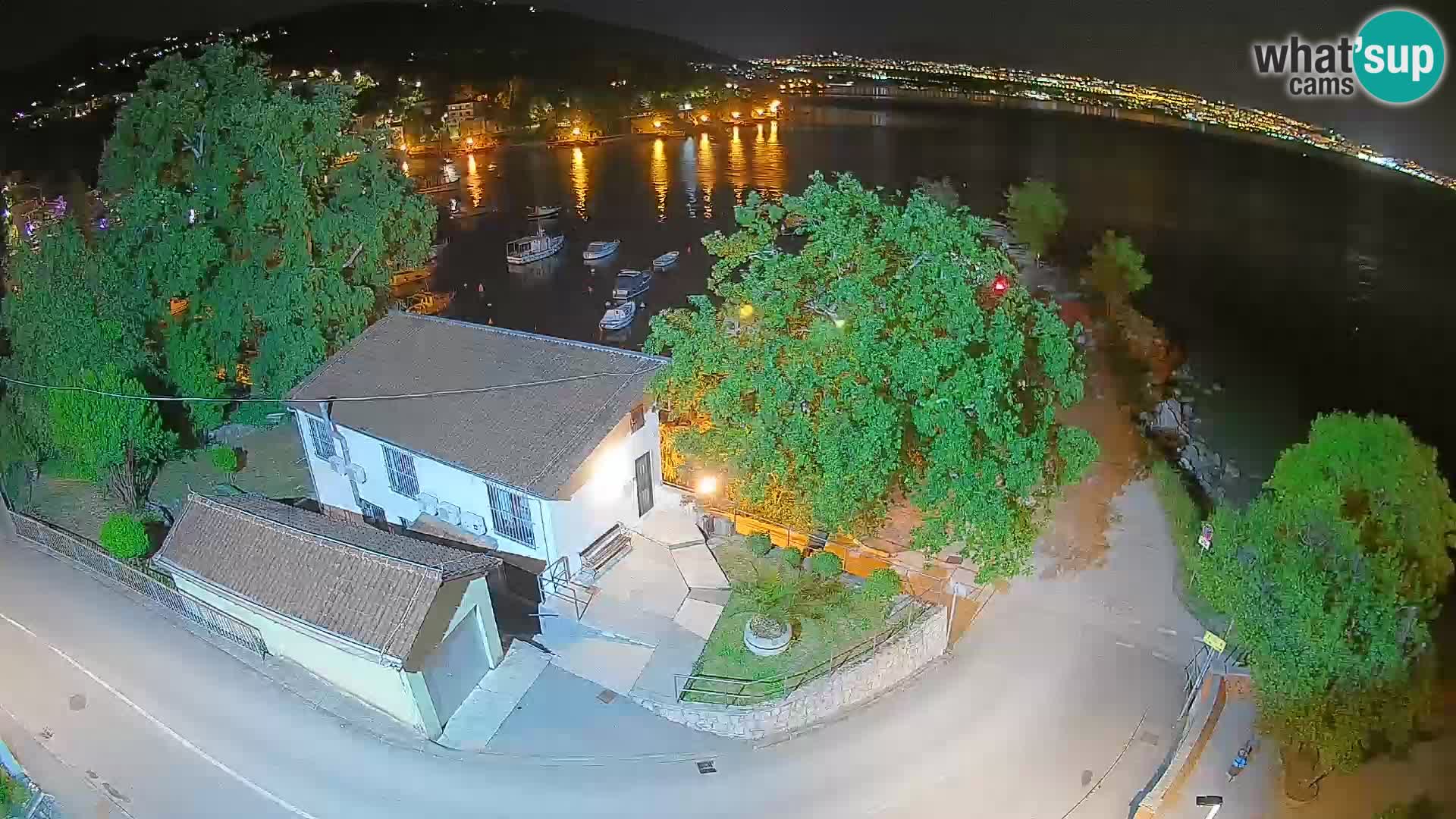 Webcam port d’Ika – Vue en direct et lumières d’Opatija