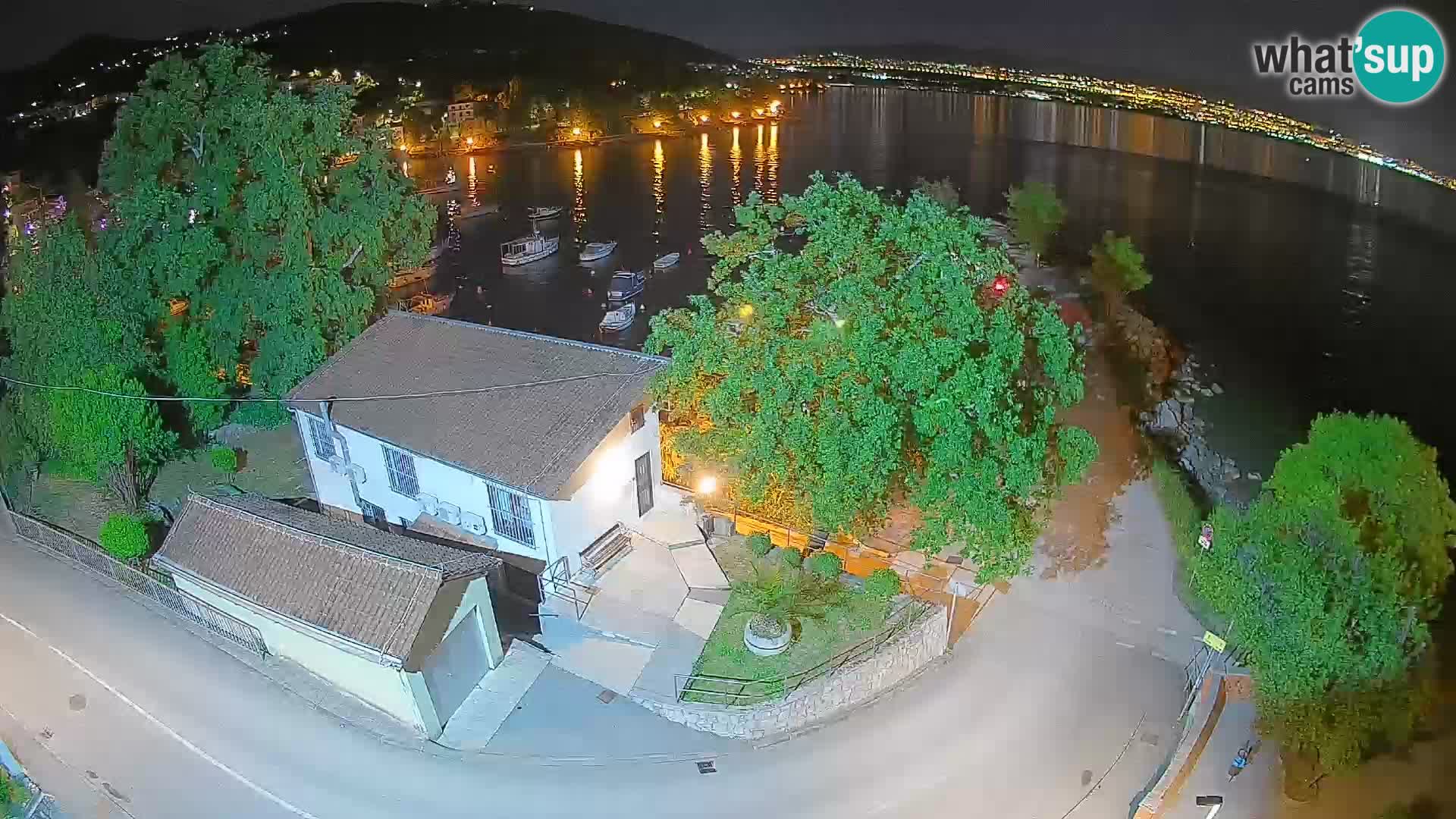 Webcam port d’Ika – Vue en direct et lumières d’Opatija
