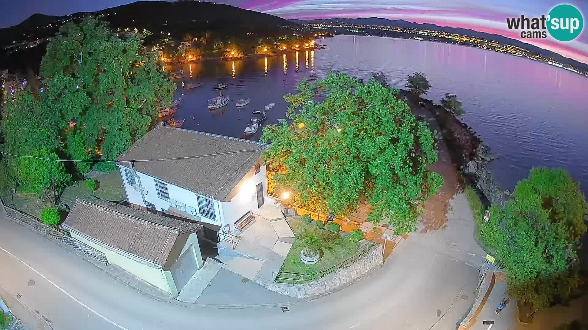Webcam Ika Hafen – LIVE Blick auf den Hafen und die Lichter von Opatija