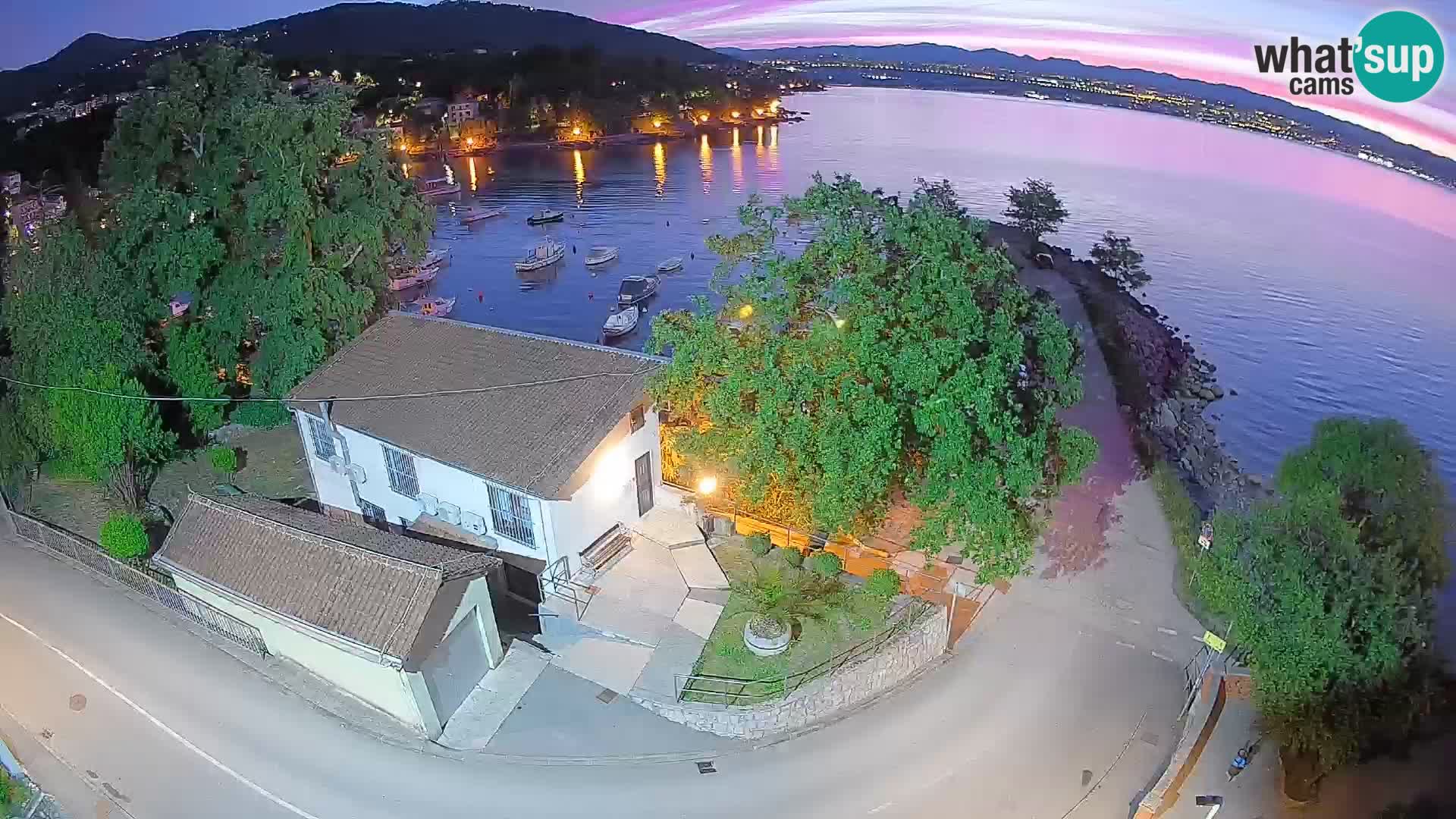 Webcam Ika Hafen – LIVE Blick auf den Hafen und die Lichter von Opatija