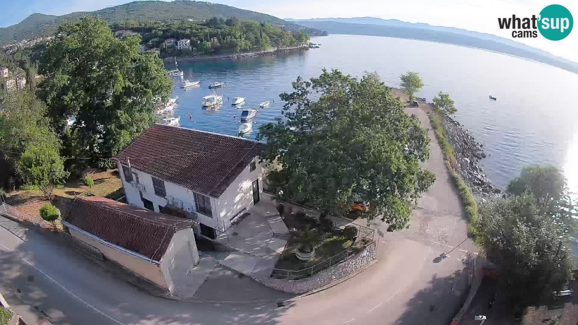 Webcam porto Ika – Vista LIVE sul porto e le luci di Opatija