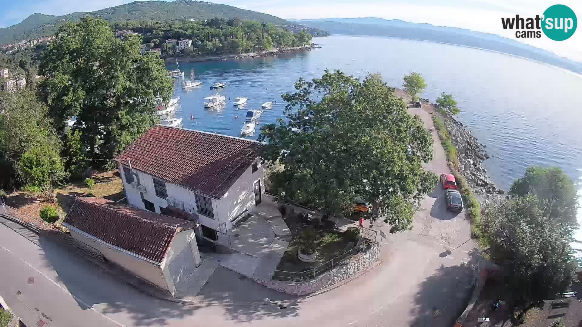 Webcam port d’Ika – Vue en direct et lumières d’Opatija