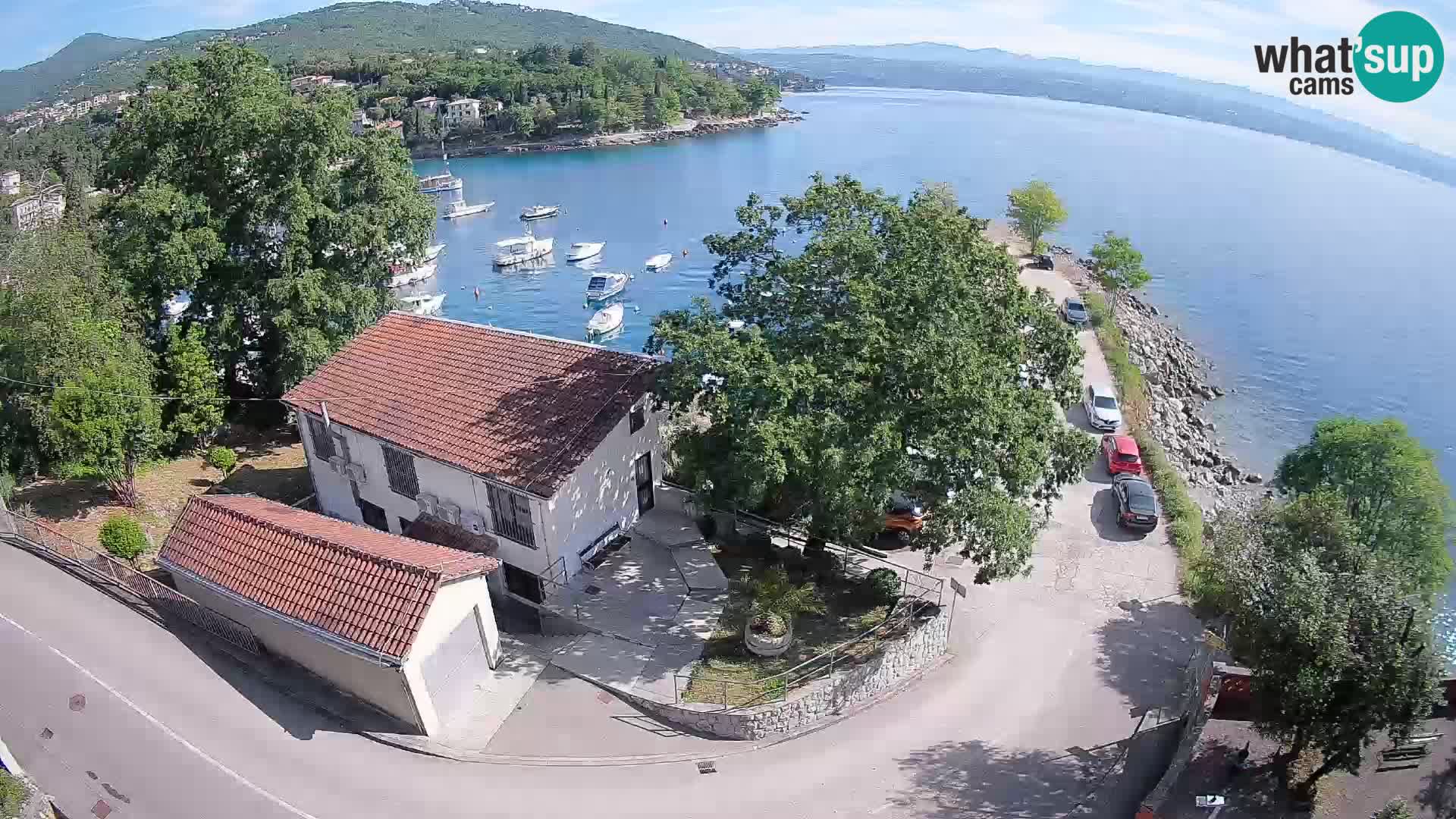 Webcam porto Ika – Vista LIVE sul porto e le luci di Opatija