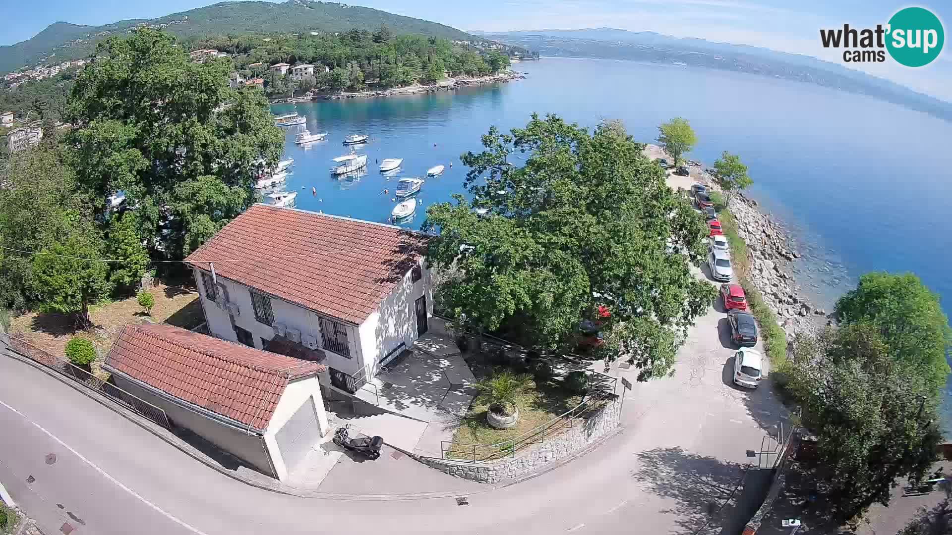 Webcam puerto de Ika – Vista en directo y luces de Opatija