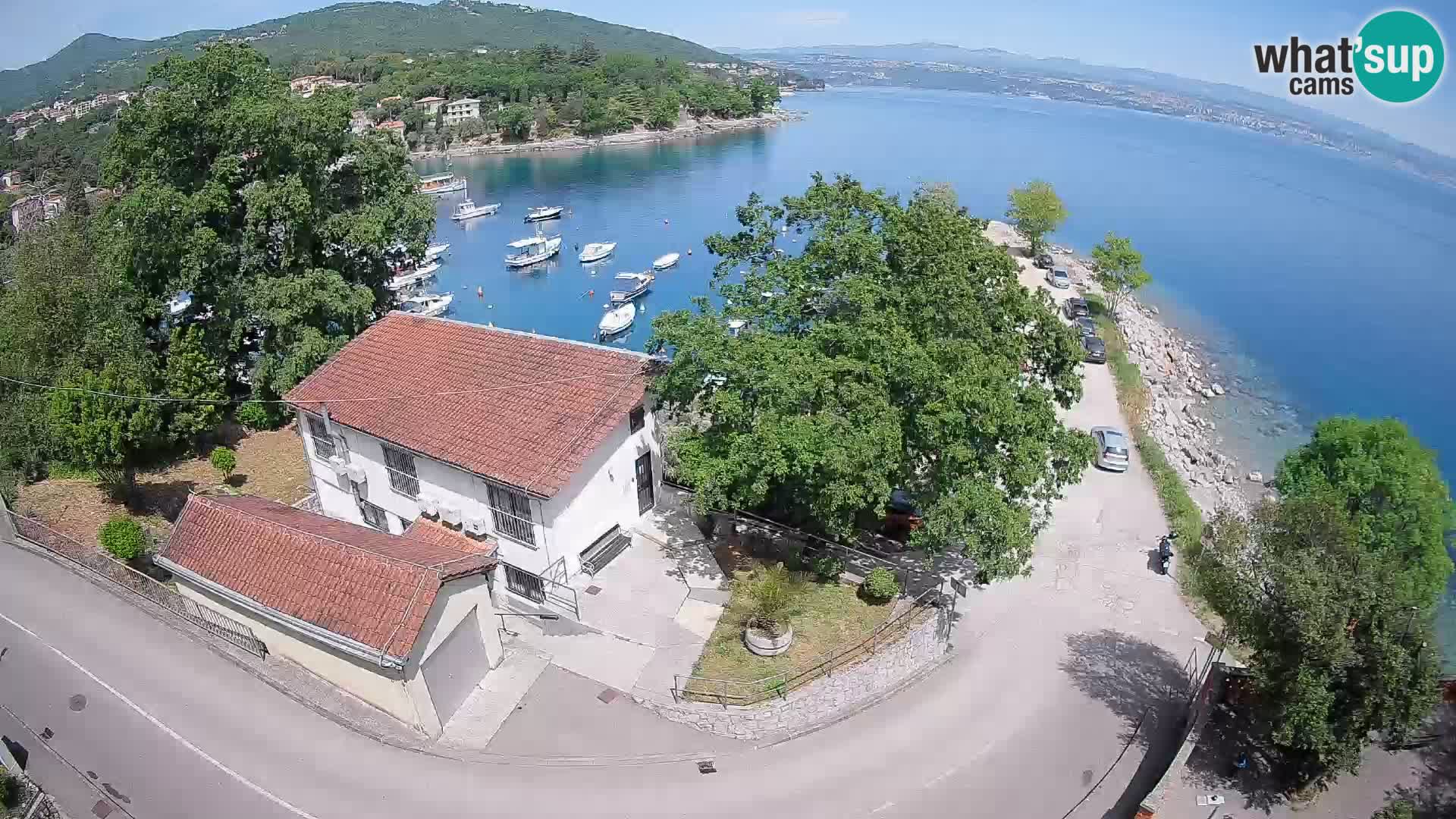 Ika Harbor Webcam – LIVE View of the Harbor and Opatija Lights