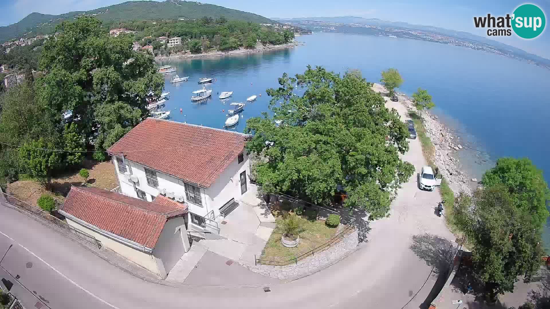 Webcam porto Ika – Vista LIVE sul porto e le luci di Opatija