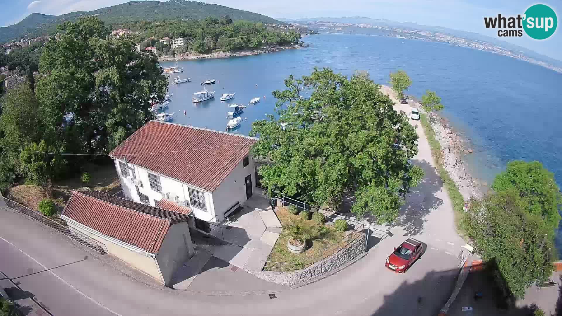 Webcam porto Ika – Vista LIVE sul porto e le luci di Opatija