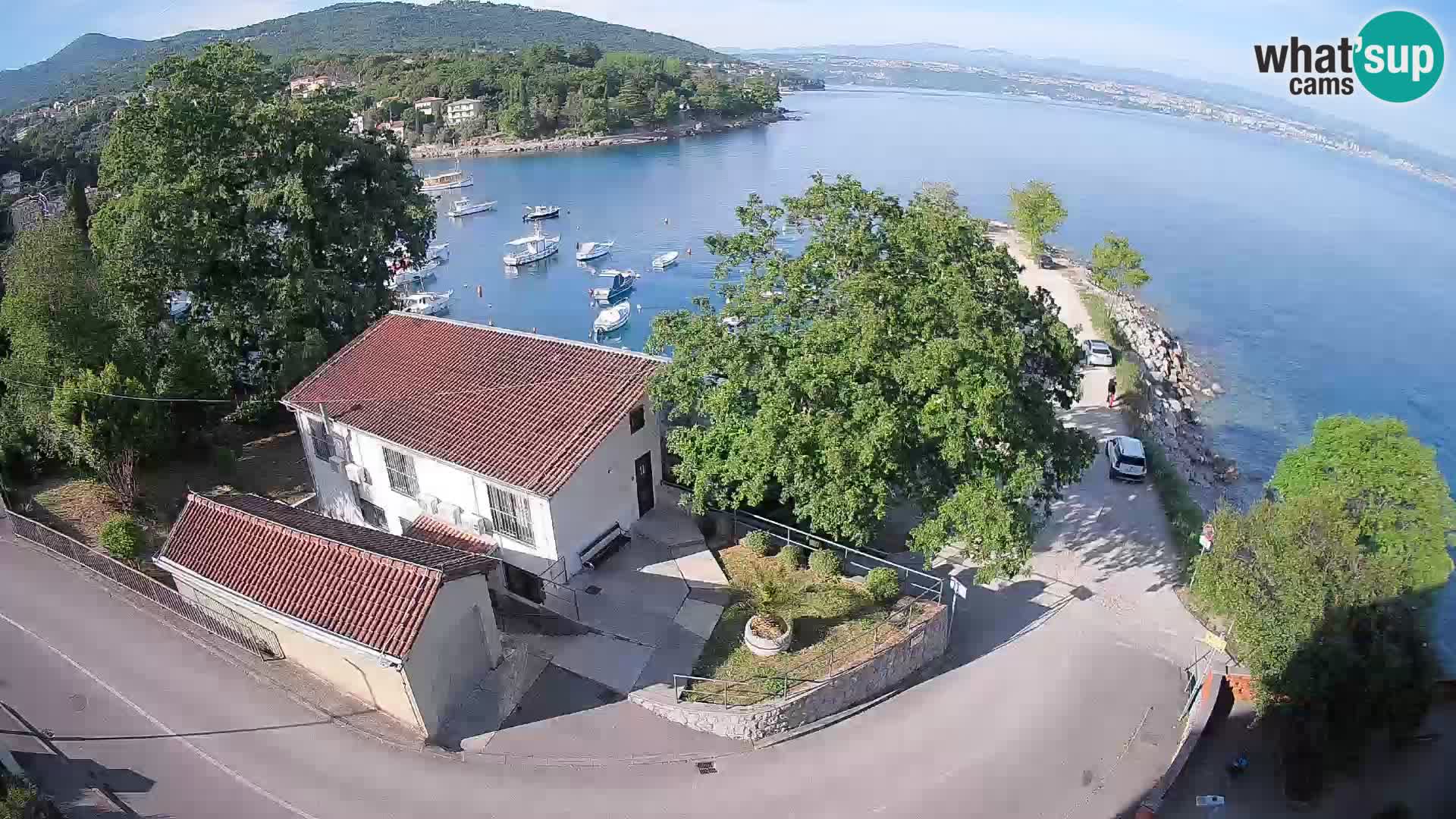 Webcam porto Ika – Vista LIVE sul porto e le luci di Opatija