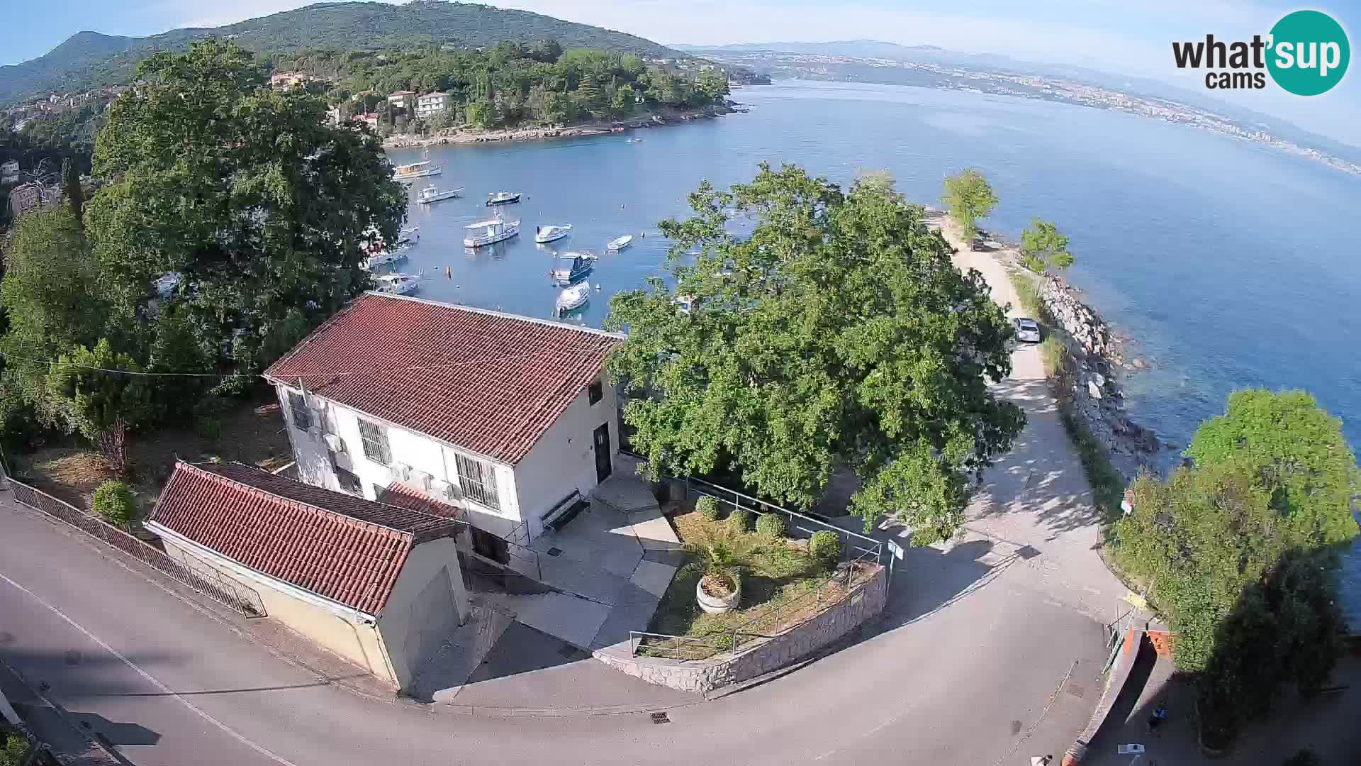 Webcam porto Ika – Vista LIVE sul porto e le luci di Opatija