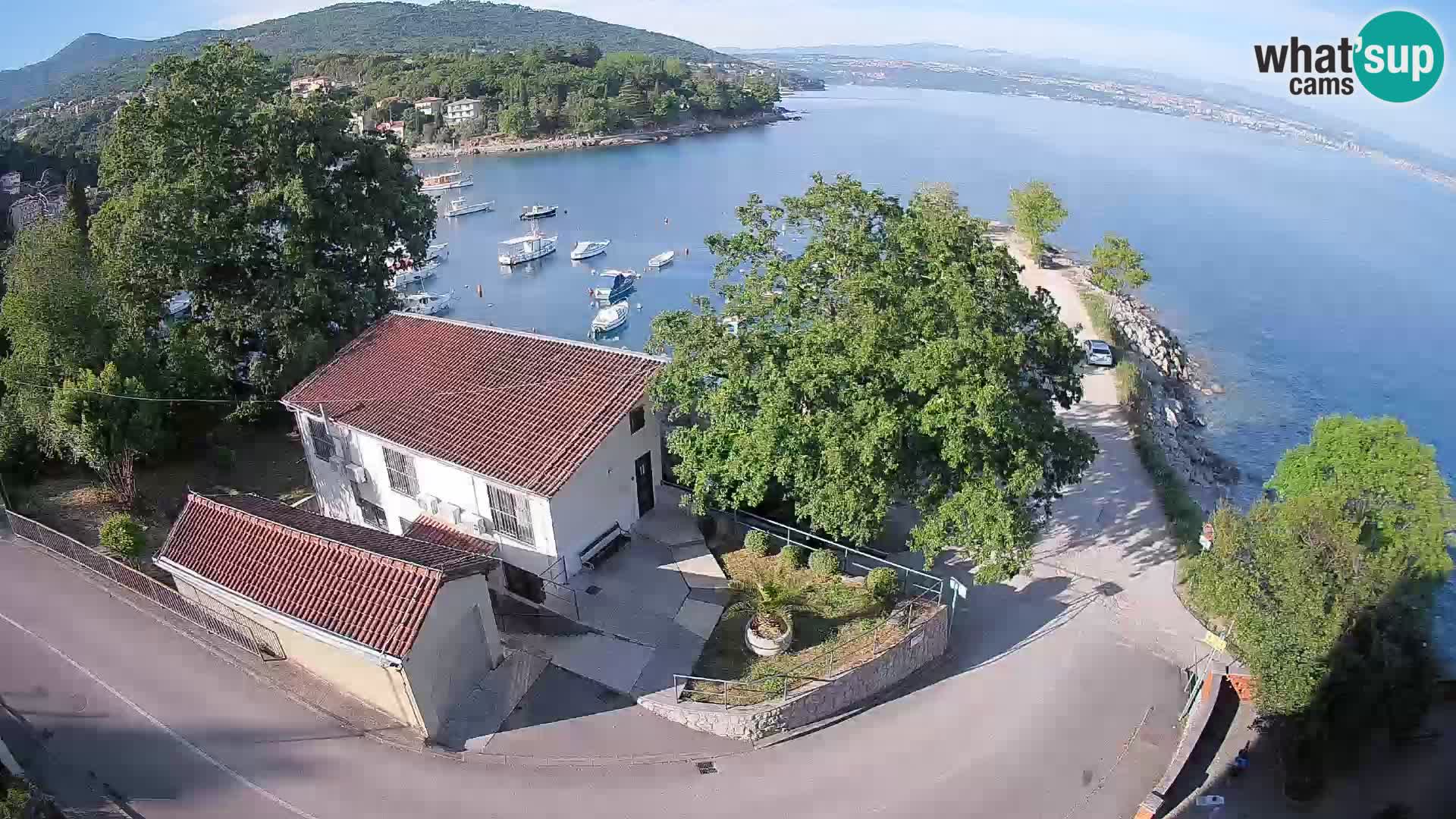 Webcam porto Ika – Vista LIVE sul porto e le luci di Opatija