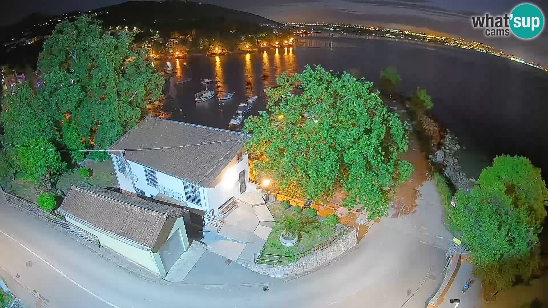 Webcam Ika Hafen – LIVE Blick auf den Hafen und die Lichter von Opatija