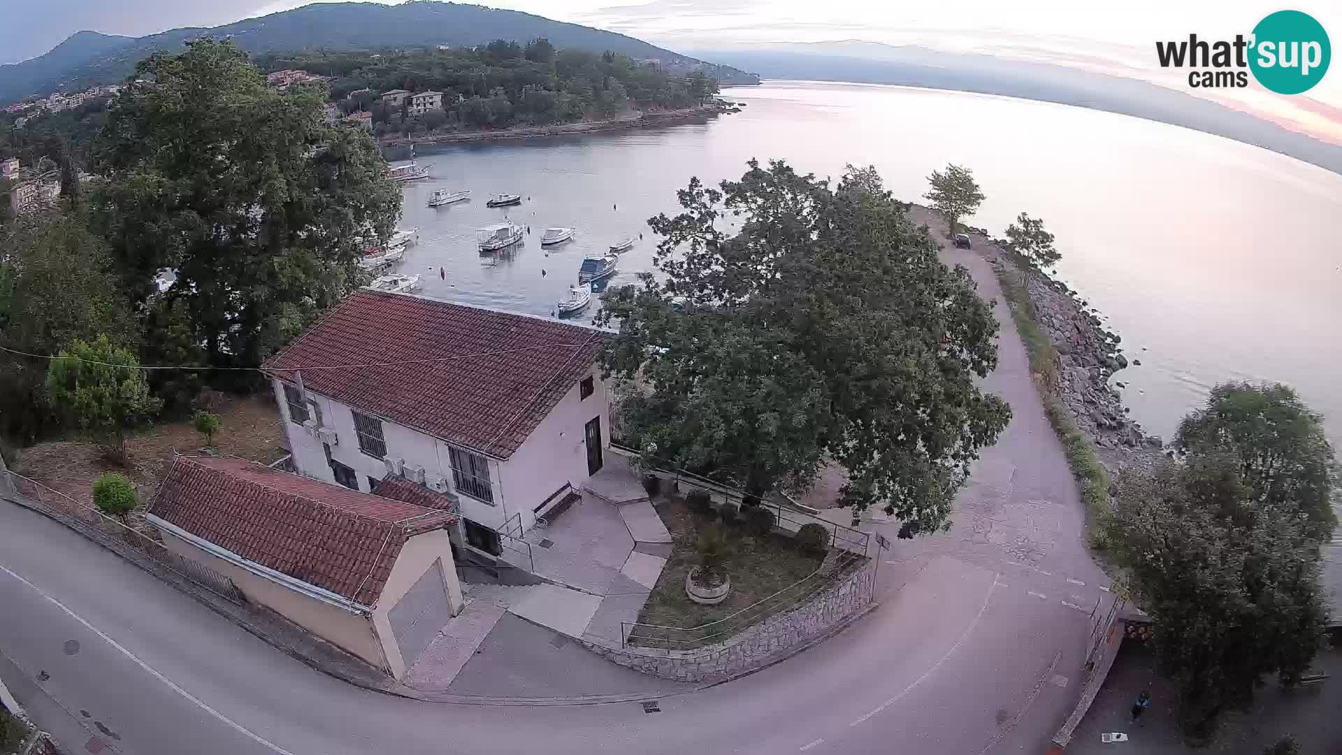 Webcam puerto de Ika – Vista en directo y luces de Opatija