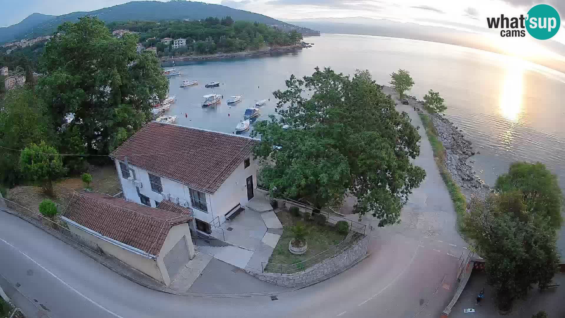 Webcam porto Ika – Vista LIVE sul porto e le luci di Opatija