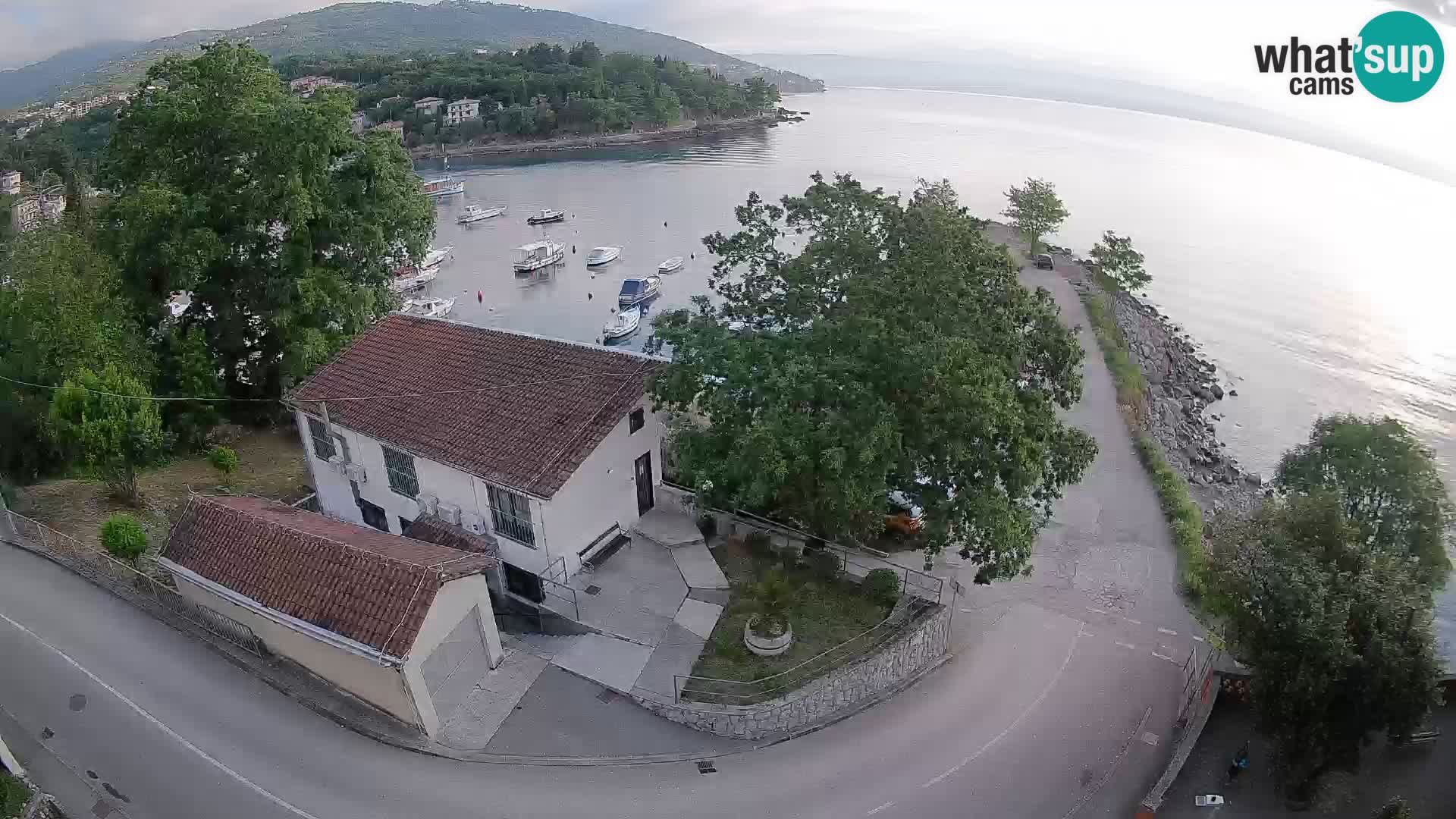Webcam port d’Ika – Vue en direct et lumières d’Opatija