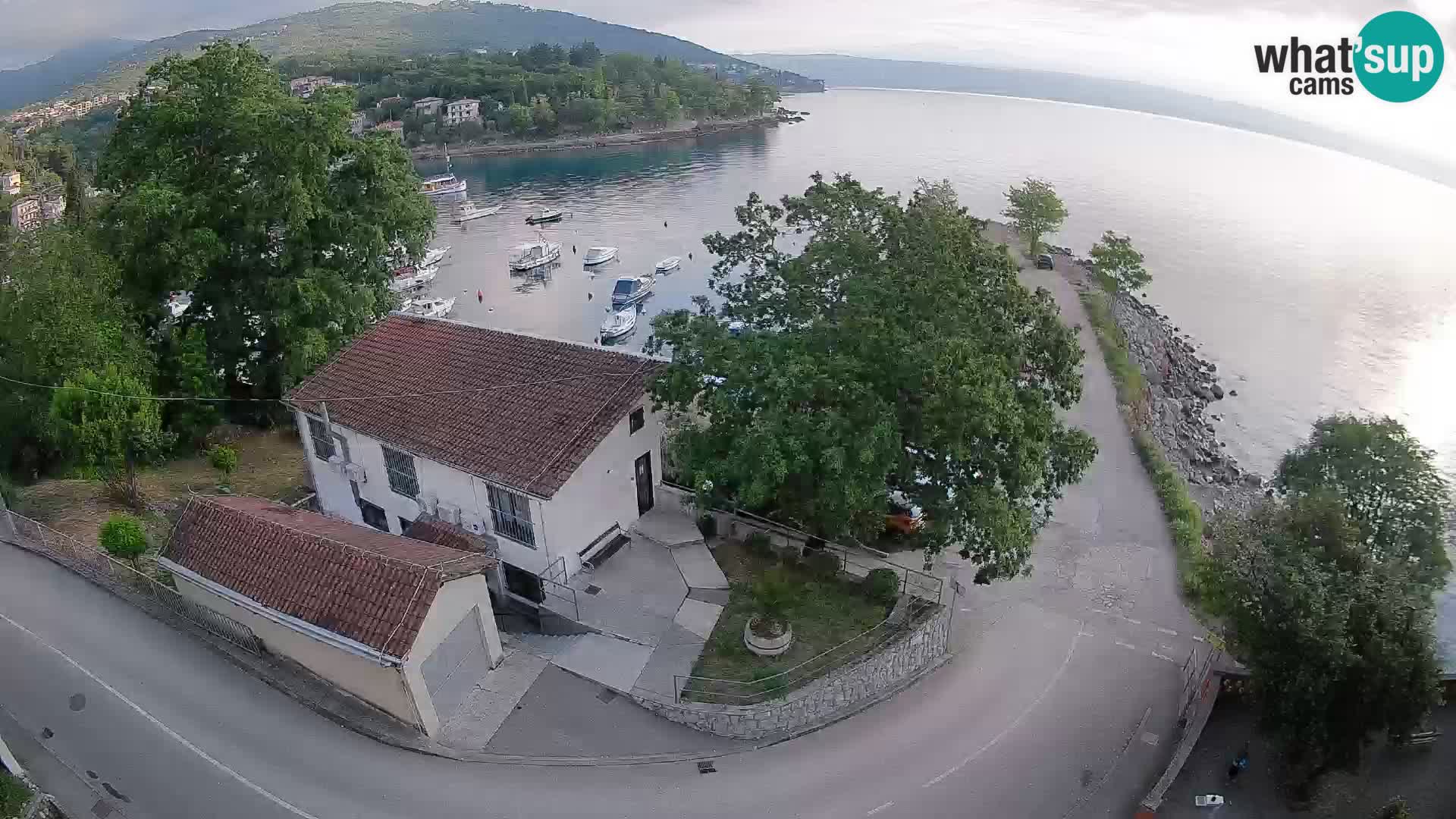 Webcam port d’Ika – Vue en direct et lumières d’Opatija