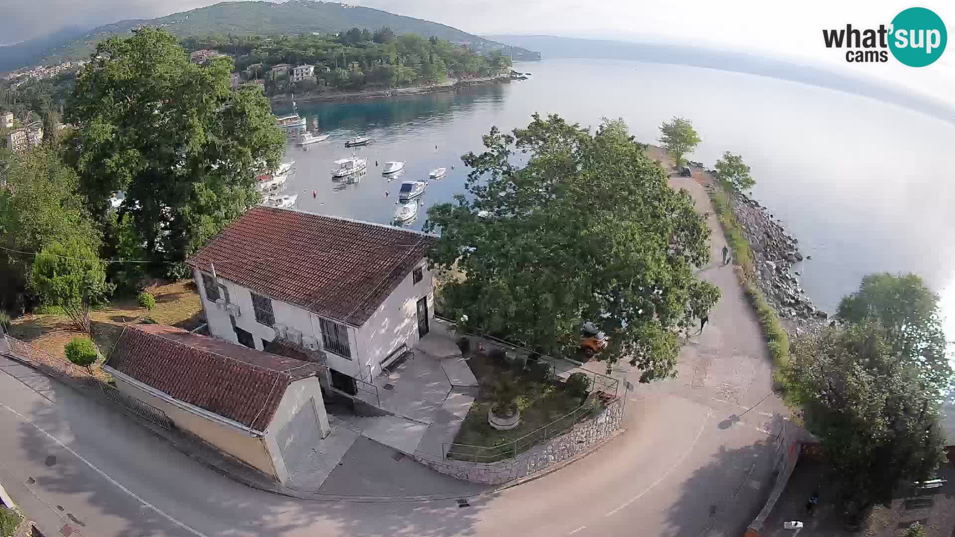 Ika Harbor Webcam – LIVE View of the Harbor and Opatija Lights
