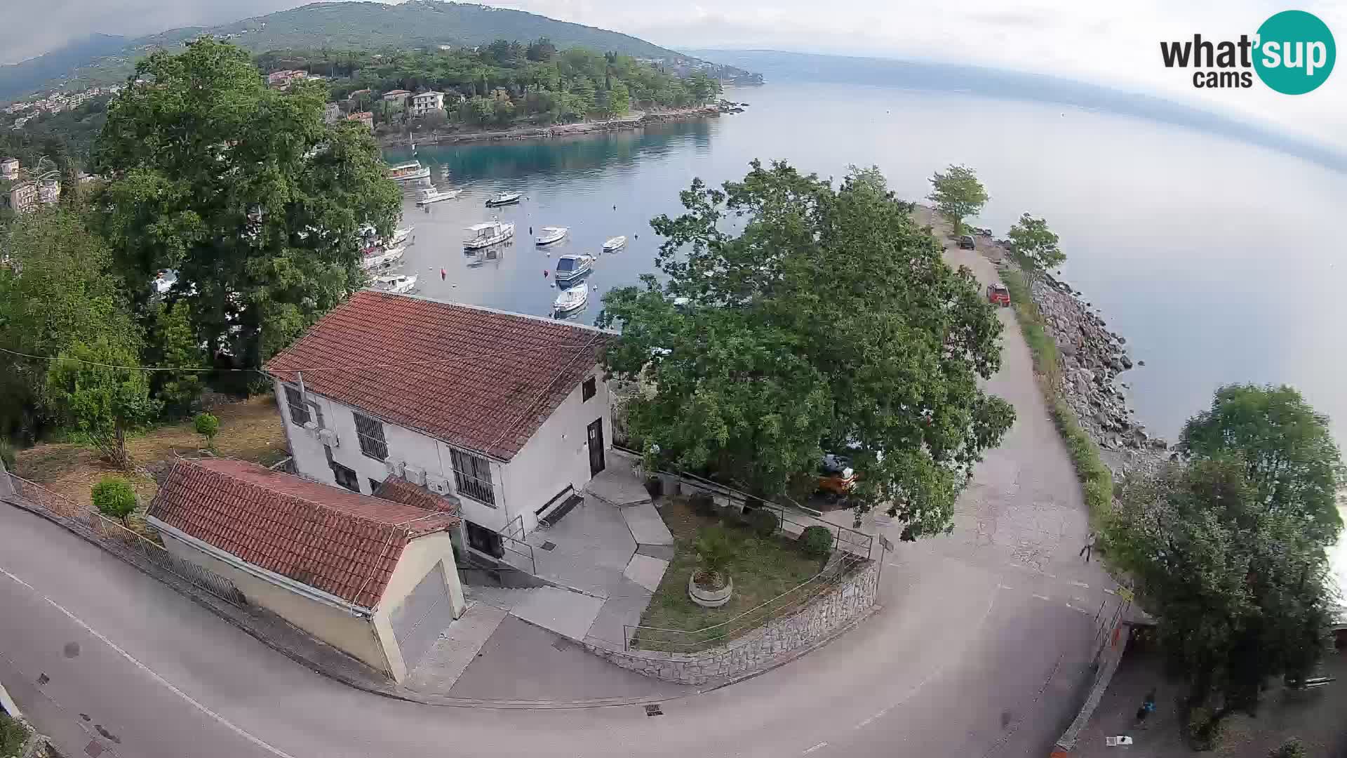 Webcam porto Ika – Vista LIVE sul porto e le luci di Opatija