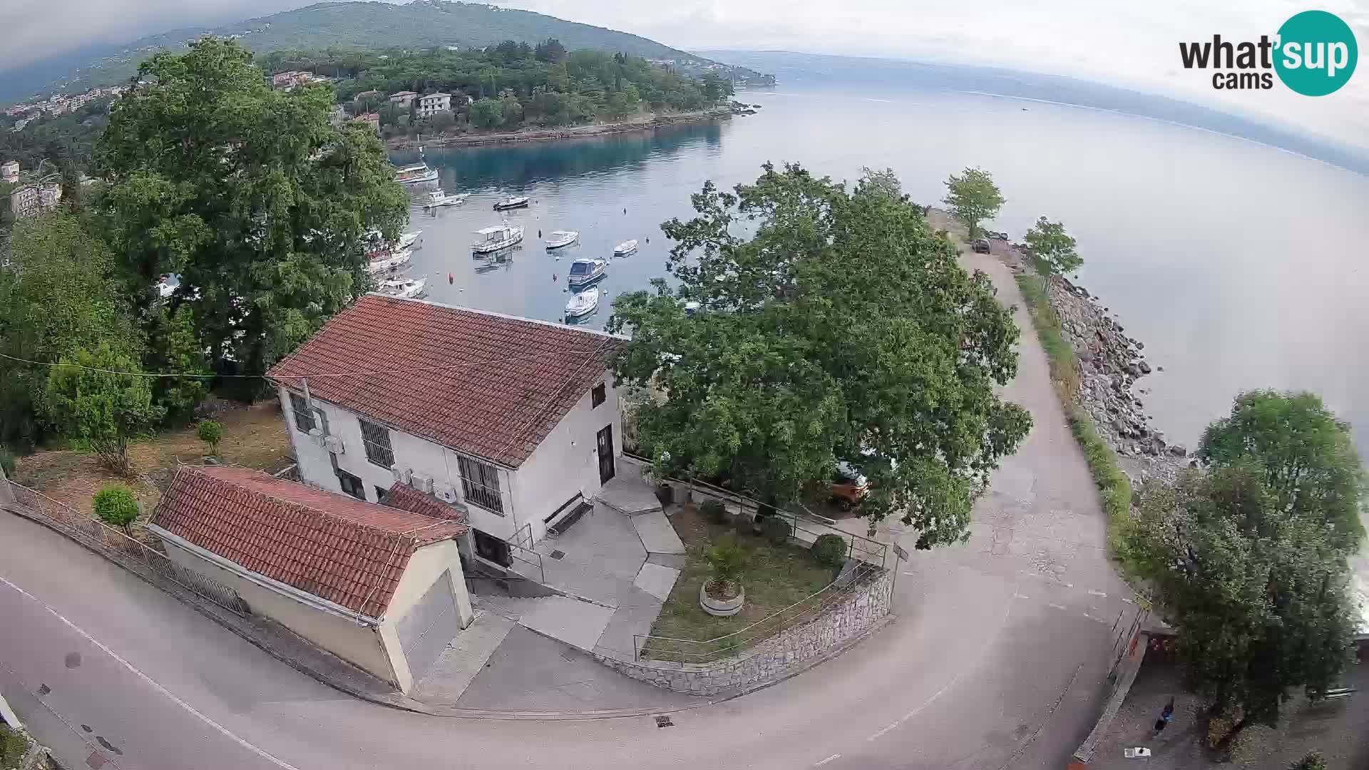 Webcam porto Ika – Vista LIVE sul porto e le luci di Opatija