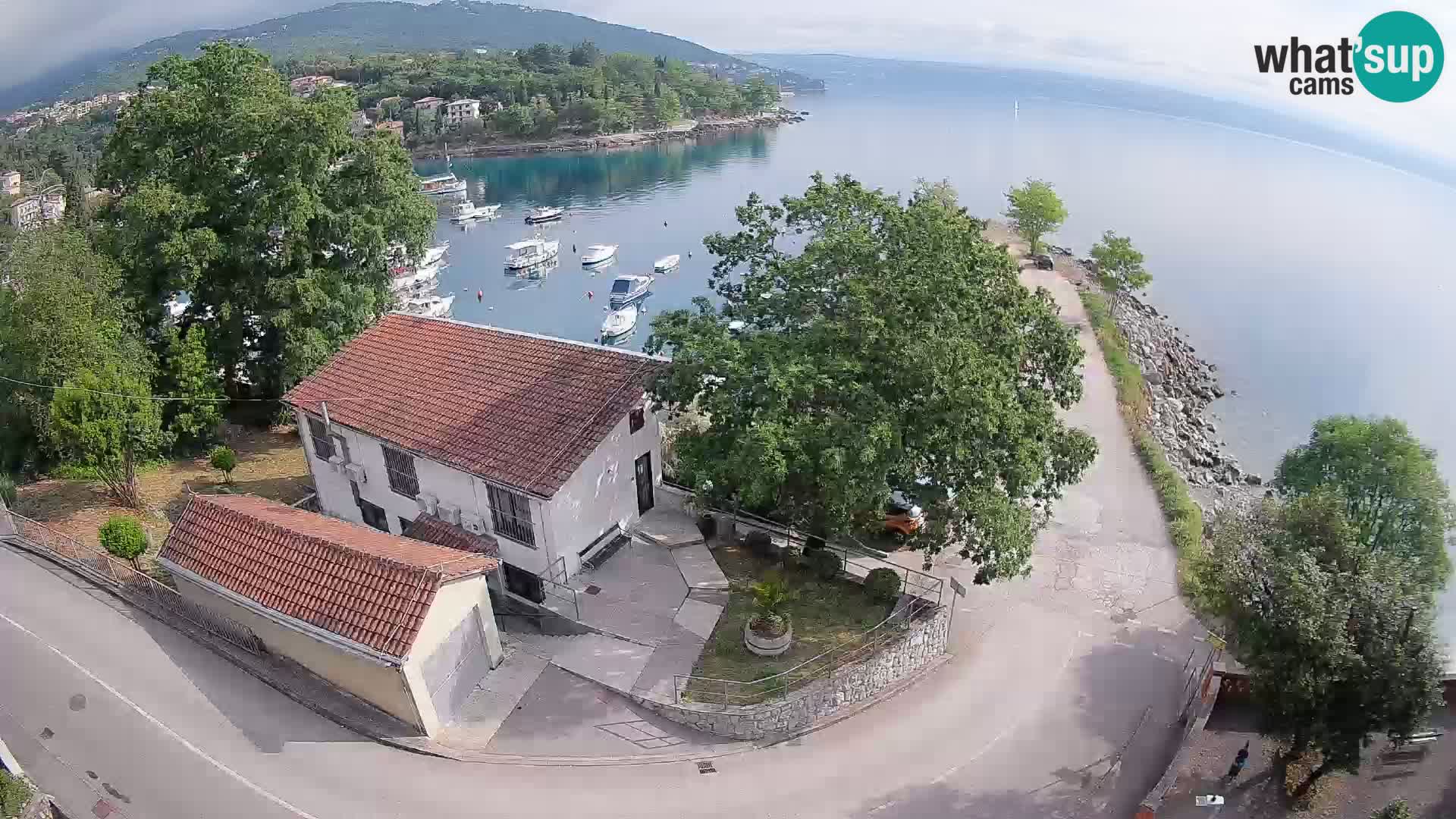 Ika Harbor Webcam – LIVE View of the Harbor and Opatija Lights