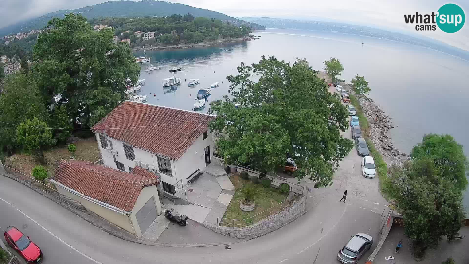 Webcam port d’Ika – Vue en direct et lumières d’Opatija