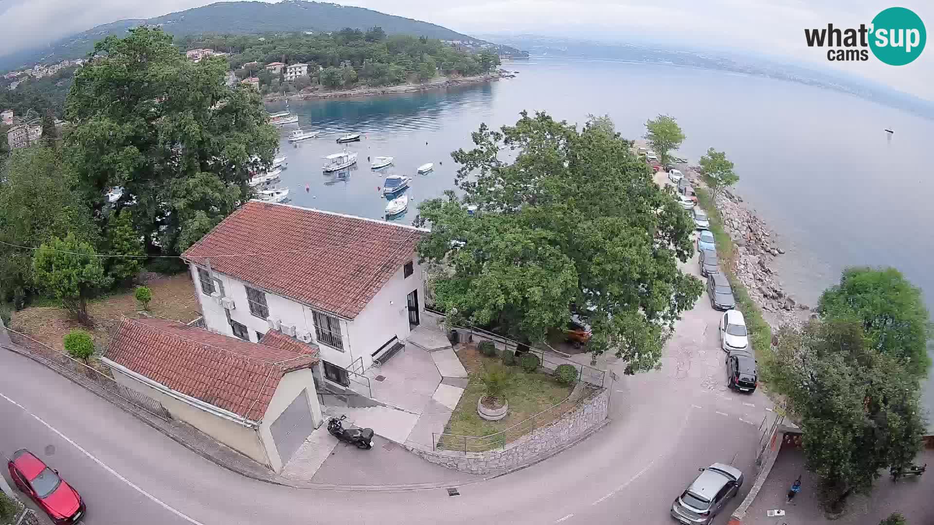 Webcam porto Ika – Vista LIVE sul porto e le luci di Opatija
