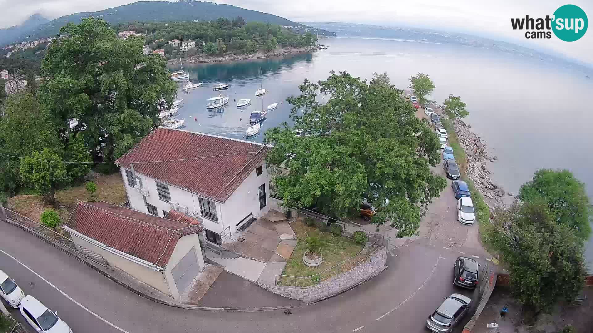 Ika Harbor Webcam – LIVE View of the Harbor and Opatija Lights
