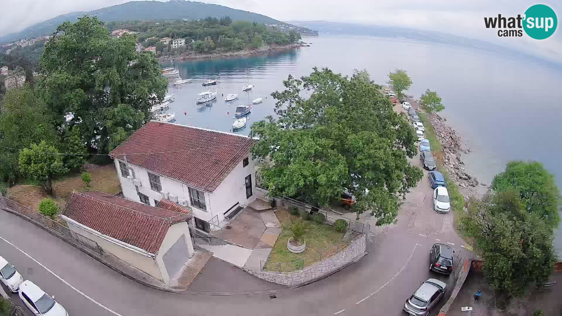 Ika Harbor Webcam – LIVE View of the Harbor and Opatija Lights