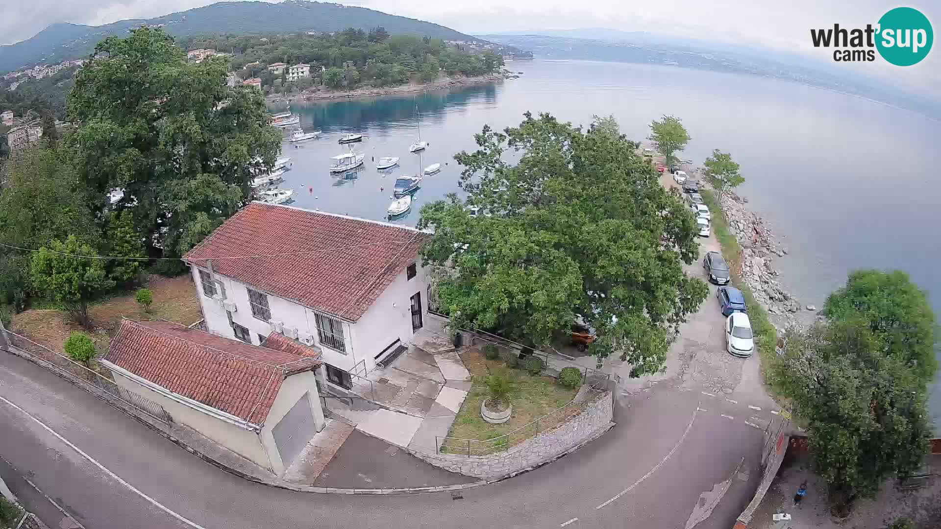 Webcam puerto de Ika – Vista en directo y luces de Opatija