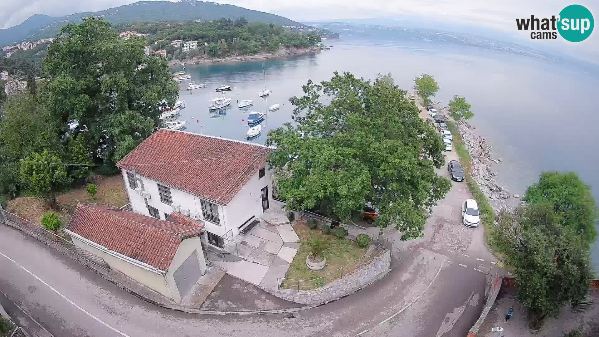 Ika Harbor Webcam – LIVE View of the Harbor and Opatija Lights