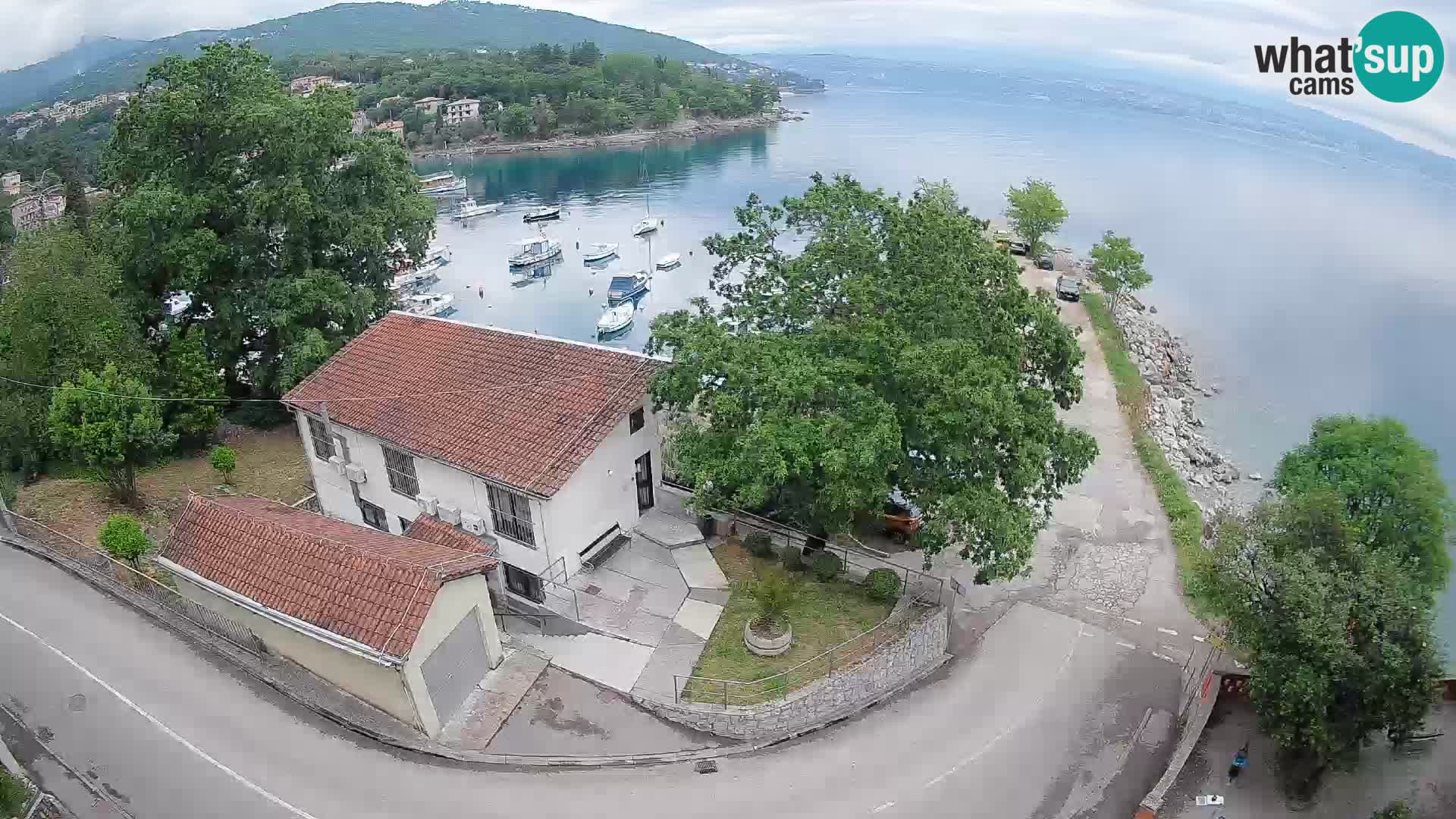 Webcam porto Ika – Vista LIVE sul porto e le luci di Opatija