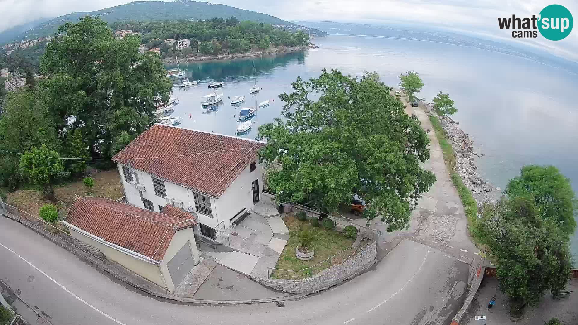 Ika Harbor Webcam – LIVE View of the Harbor and Opatija Lights