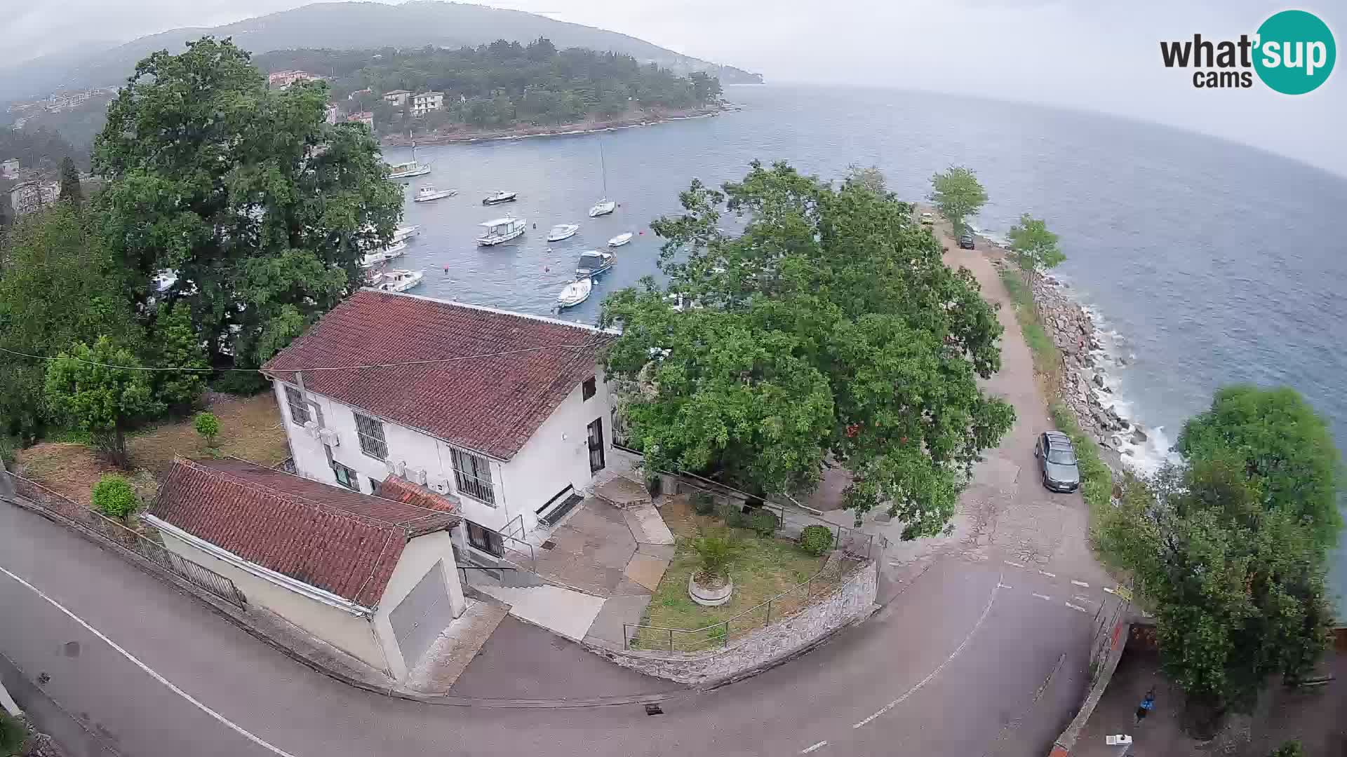 Ika Harbor Webcam – LIVE View of the Harbor and Opatija Lights