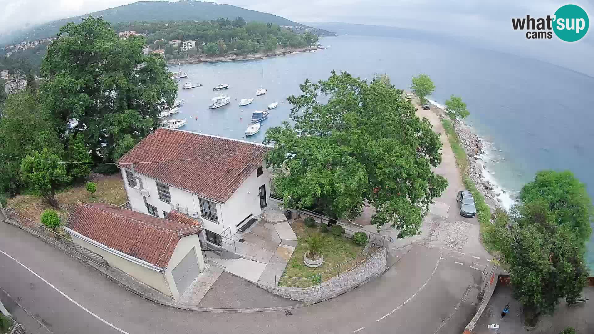 Webcam porto Ika – Vista LIVE sul porto e le luci di Opatija