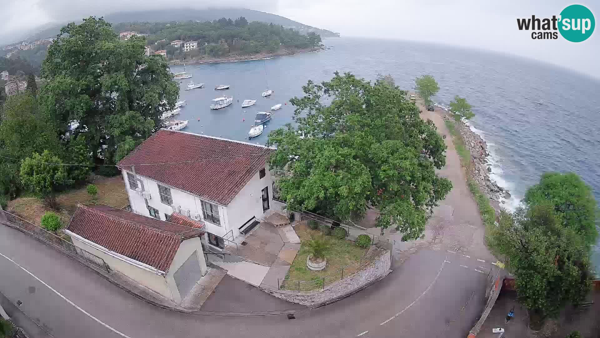 Webcam porto Ika – Vista LIVE sul porto e le luci di Opatija