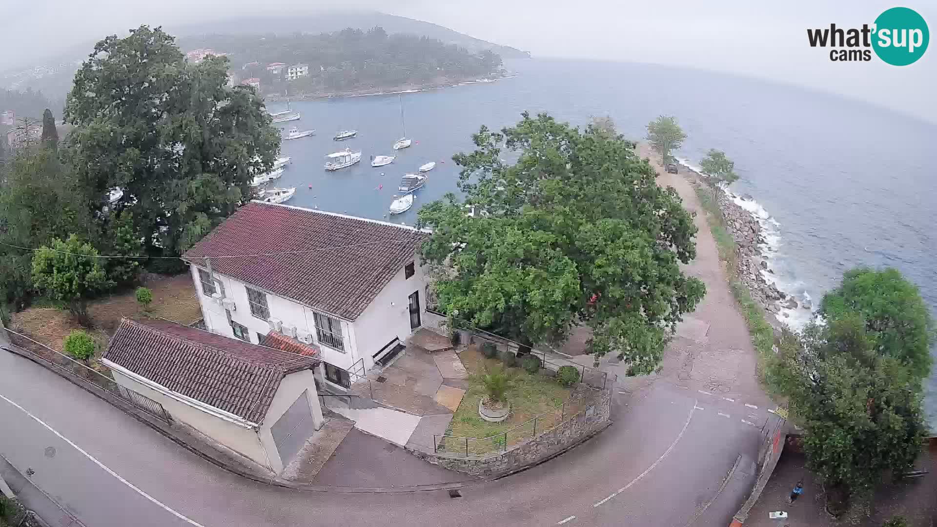 Ika Harbor Webcam – LIVE View of the Harbor and Opatija Lights