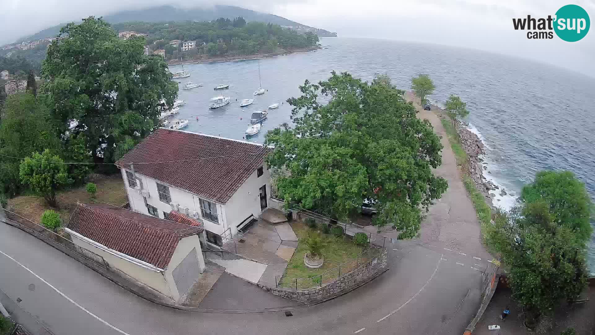 Webcam porto Ika – Vista LIVE sul porto e le luci di Opatija