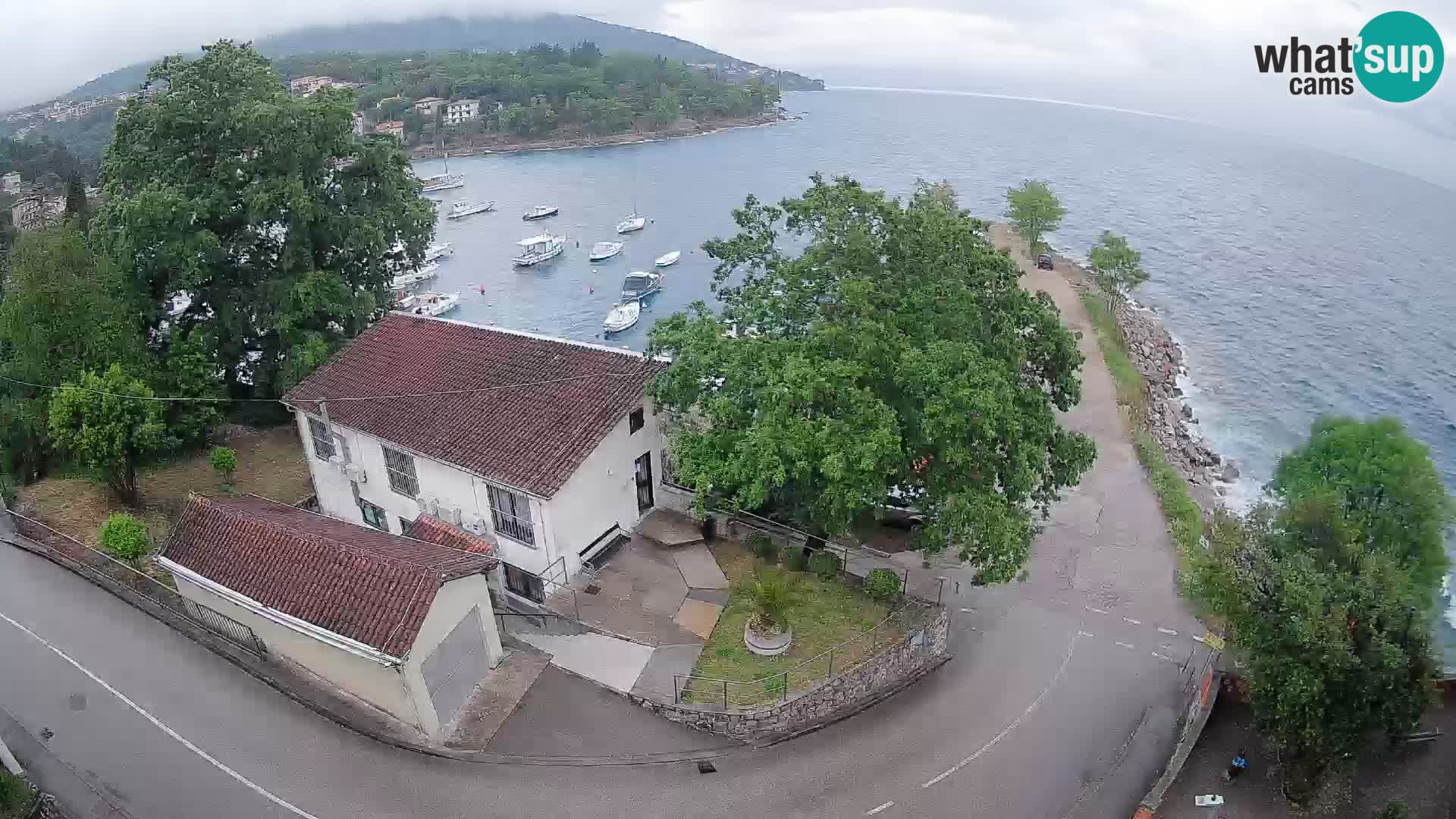 Webcam porto Ika – Vista LIVE sul porto e le luci di Opatija