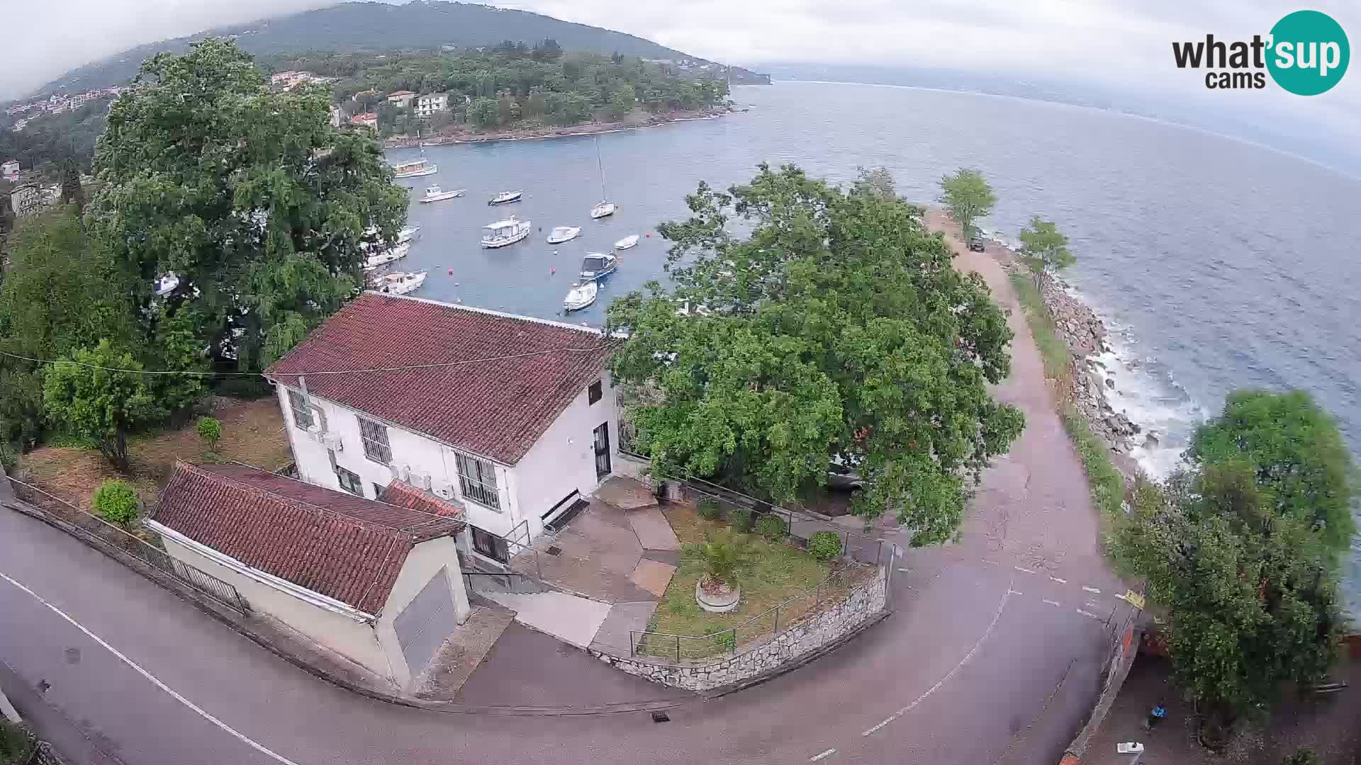 Ika Harbor Webcam – LIVE View of the Harbor and Opatija Lights
